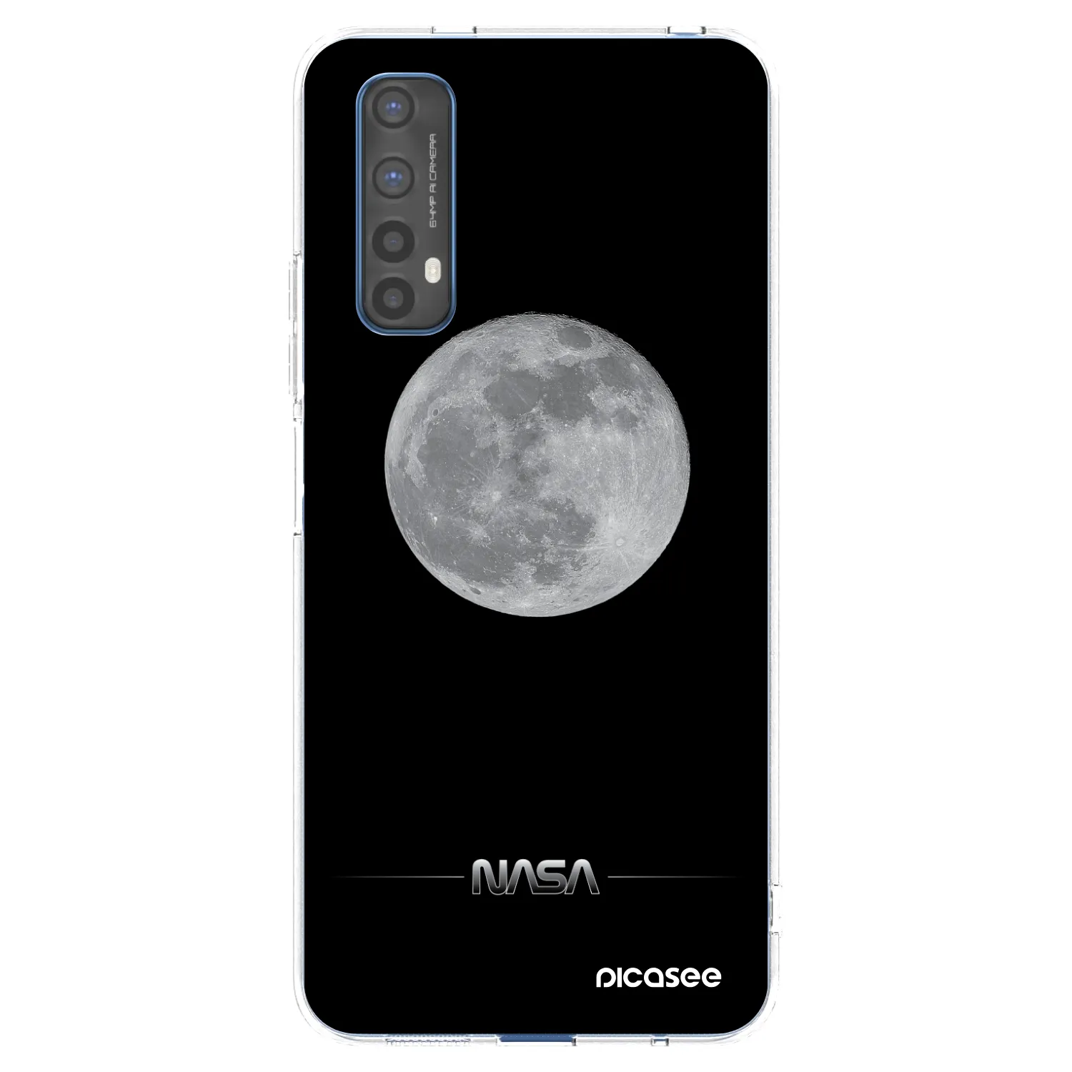 Picasee silikonski prozorni ovitek za Realme 7 - Moon Minimal
