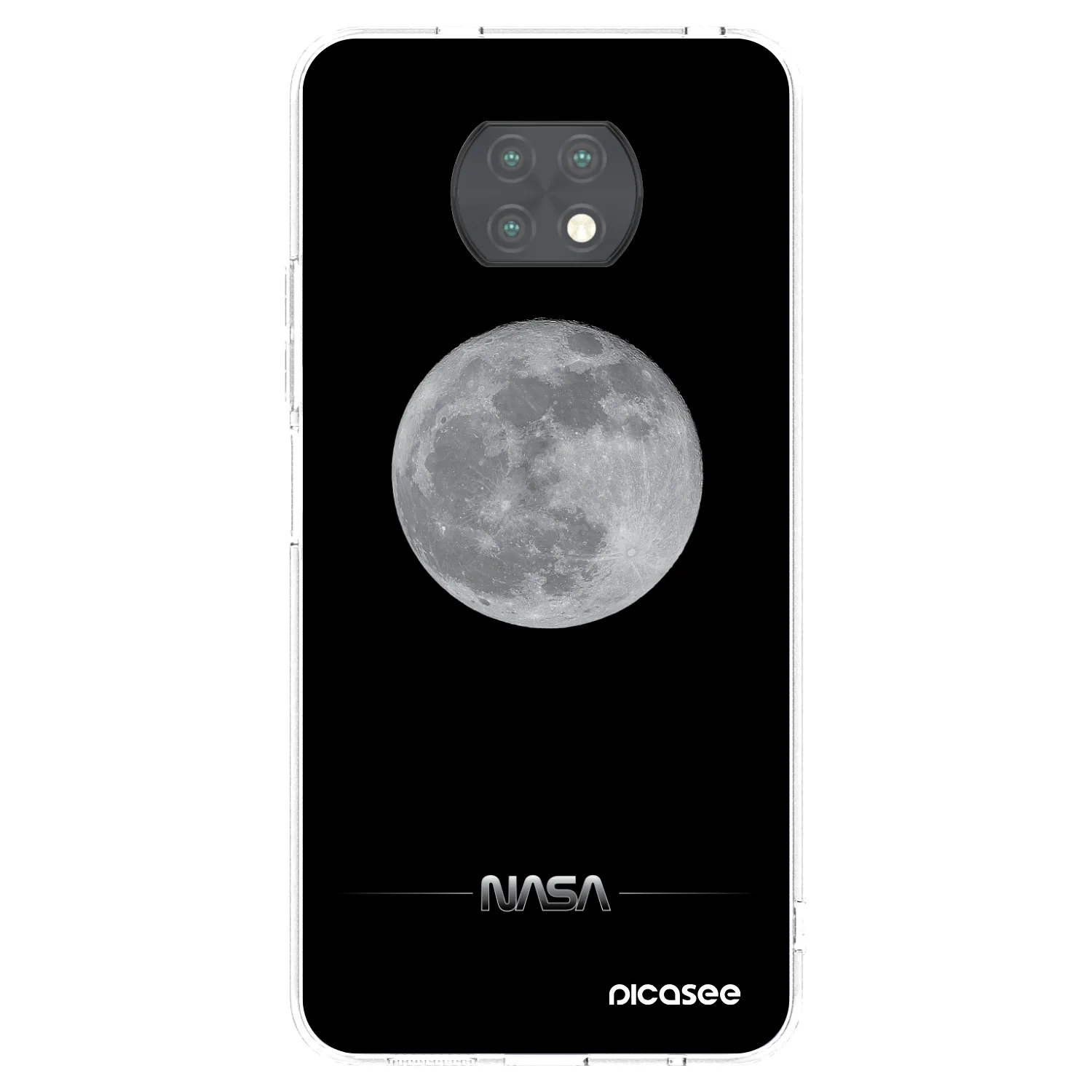 Picasee silikonski prozorni ovitek za Xiaomi Redmi Note 9T - Moon Minimal