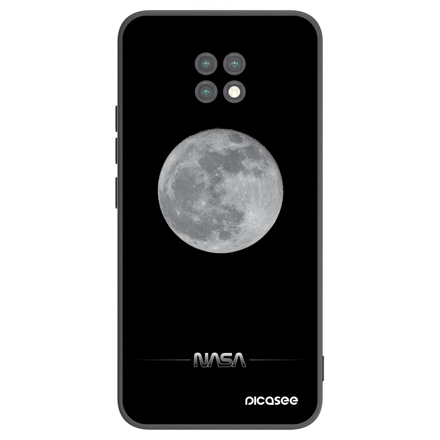 Picasee silikonski črni ovitek za Xiaomi Redmi Note 9T - Moon Minimal