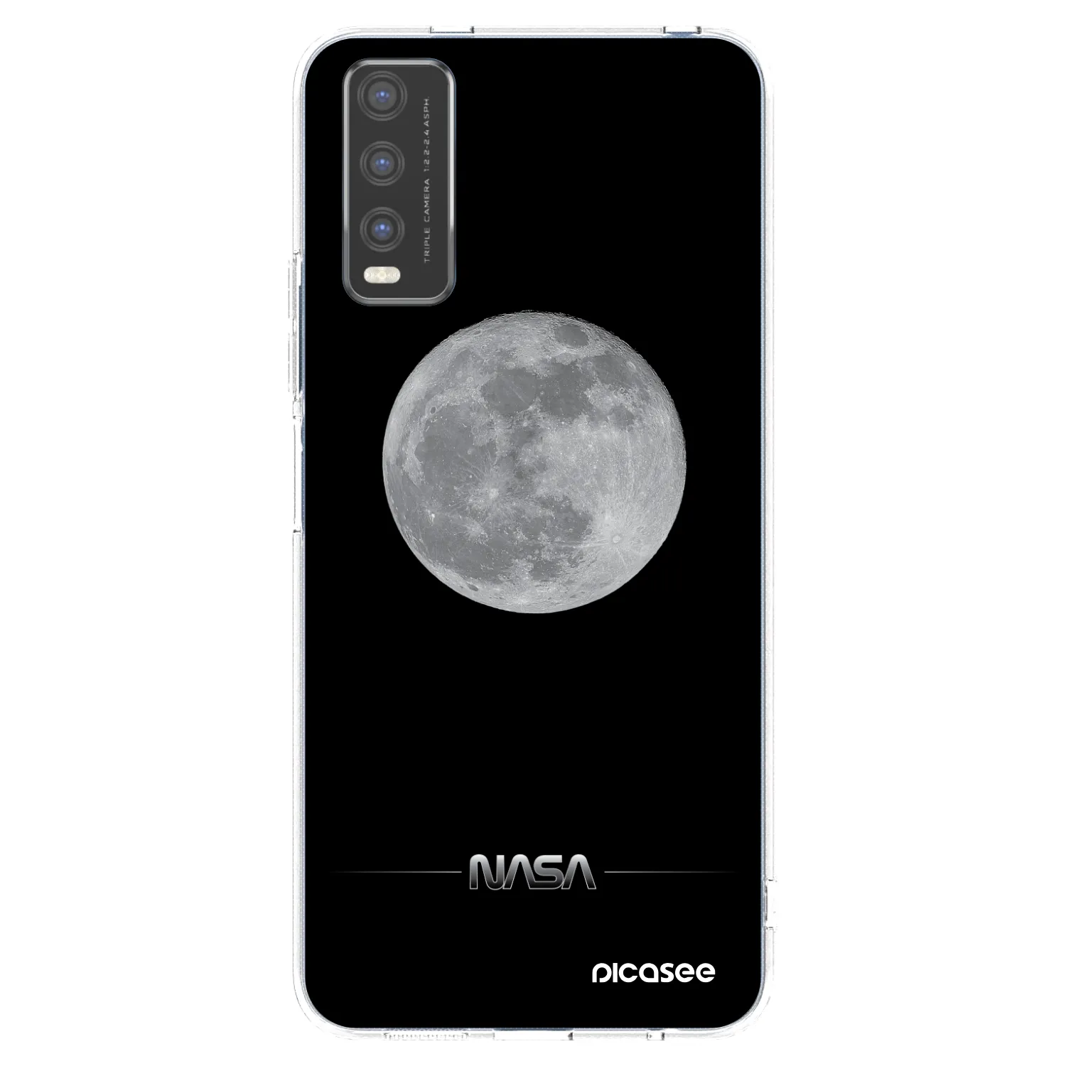 Picasee silikonski prozorni ovitek za Vivo Y20s - Moon Minimal