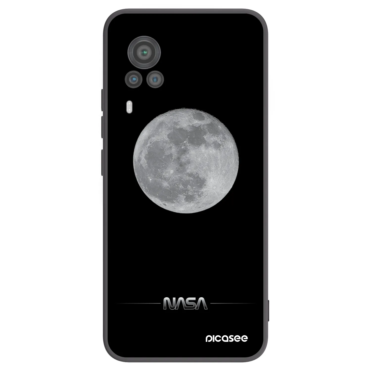 Picasee silikonski črni ovitek za Vivo X60 Pro 5G - Moon Minimal