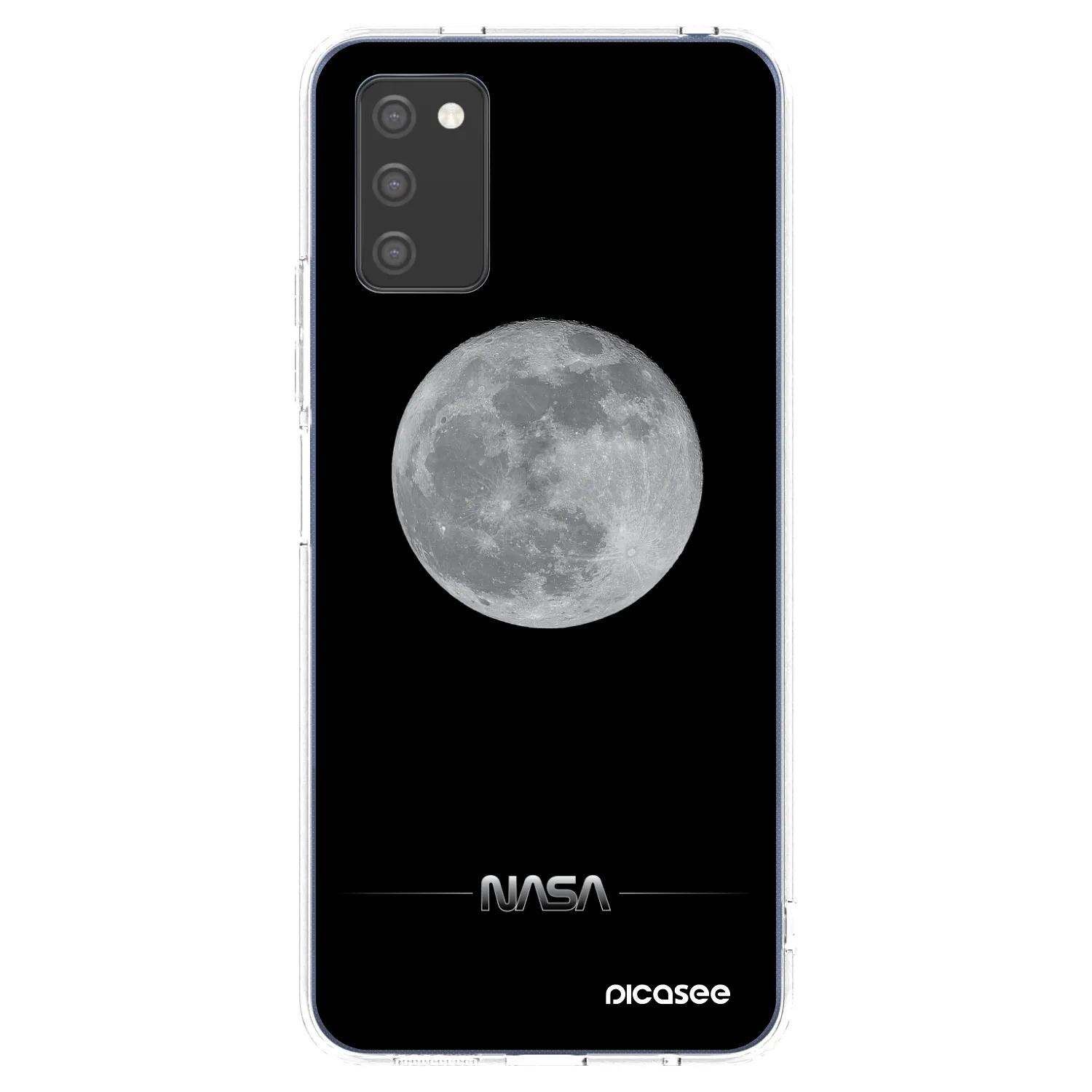 Picasee silikonski prozorni ovitek za Samsung Galaxy A03s A037G - Moon Minimal