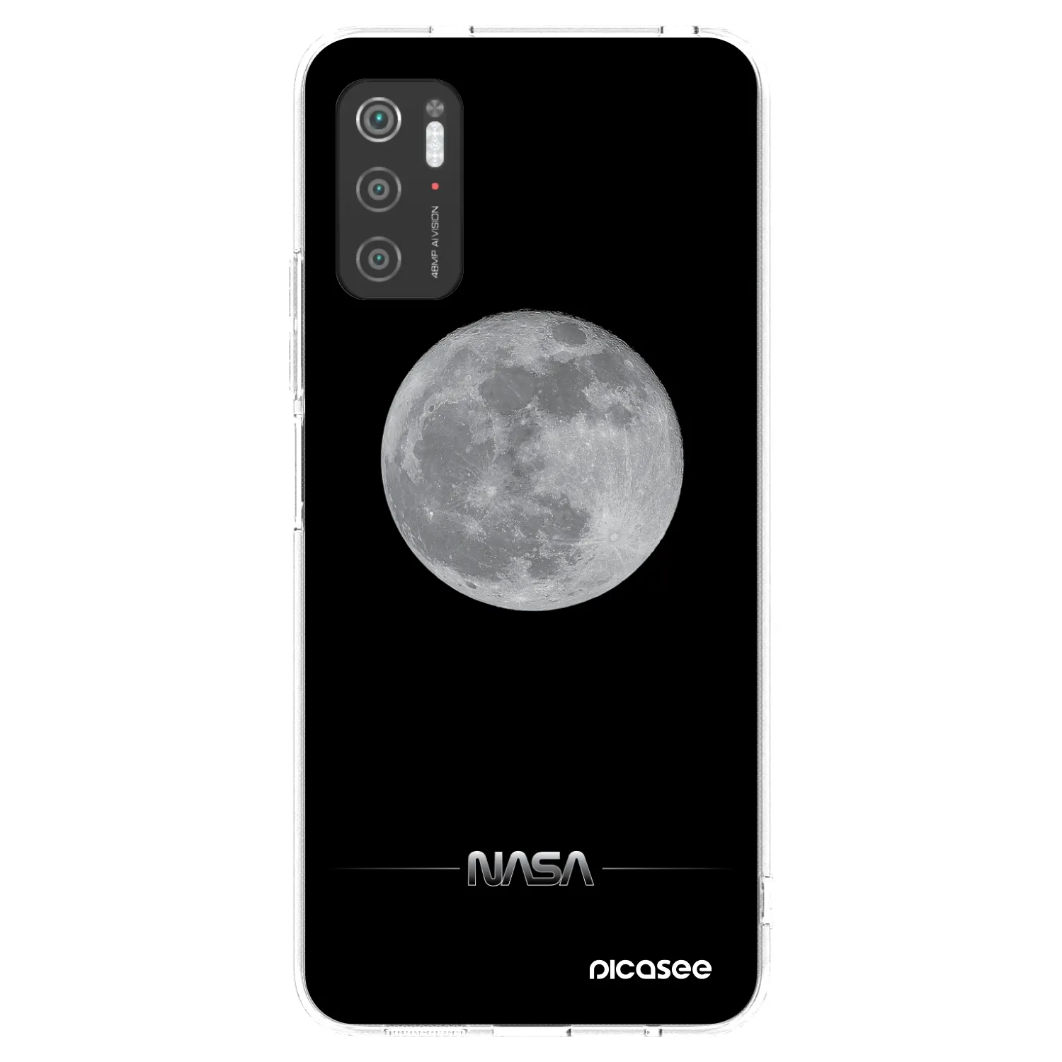 Picasee silikonski prozorni ovitek za Xiaomi Poco M3 Pro 5G - Moon Minimal