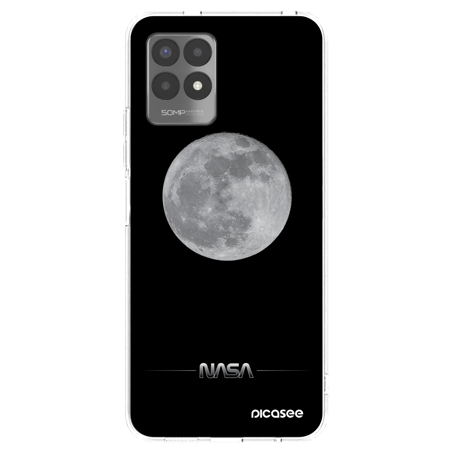 Picasee silikonski prozorni ovitek za Realme 8i - Moon Minimal