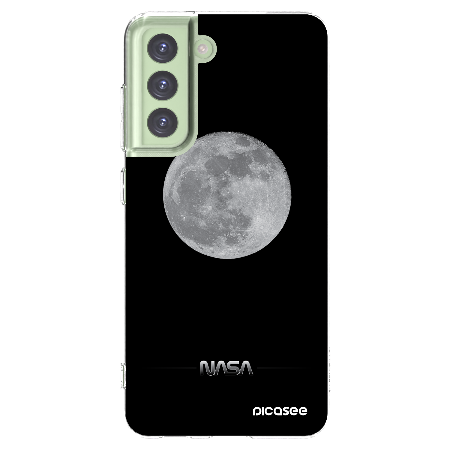 Picasee silikonski prozorni ovitek za Samsung Galaxy S21 FE 5G - Moon Minimal