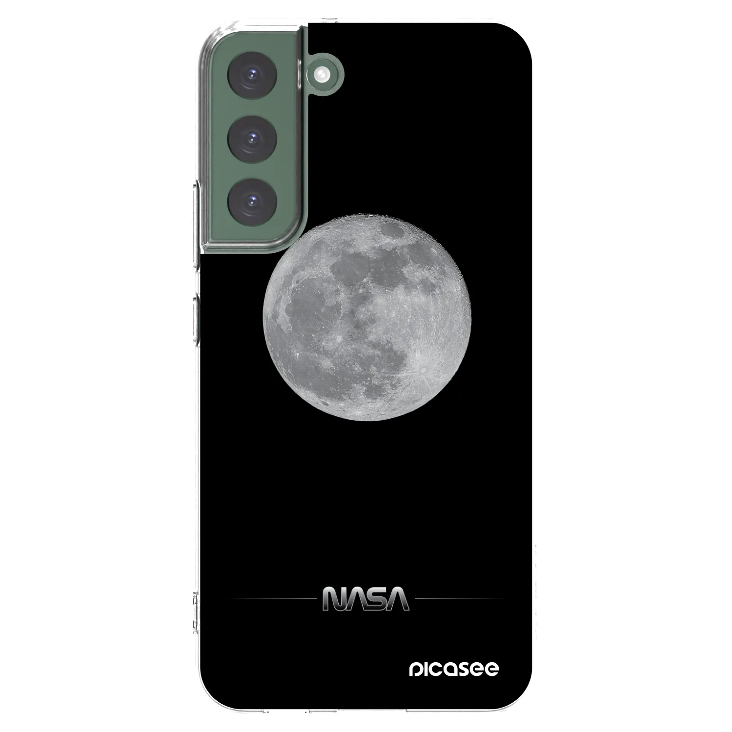 Picasee silikonski prozorni ovitek za Samsung Galaxy S22+ 5G - Moon Minimal