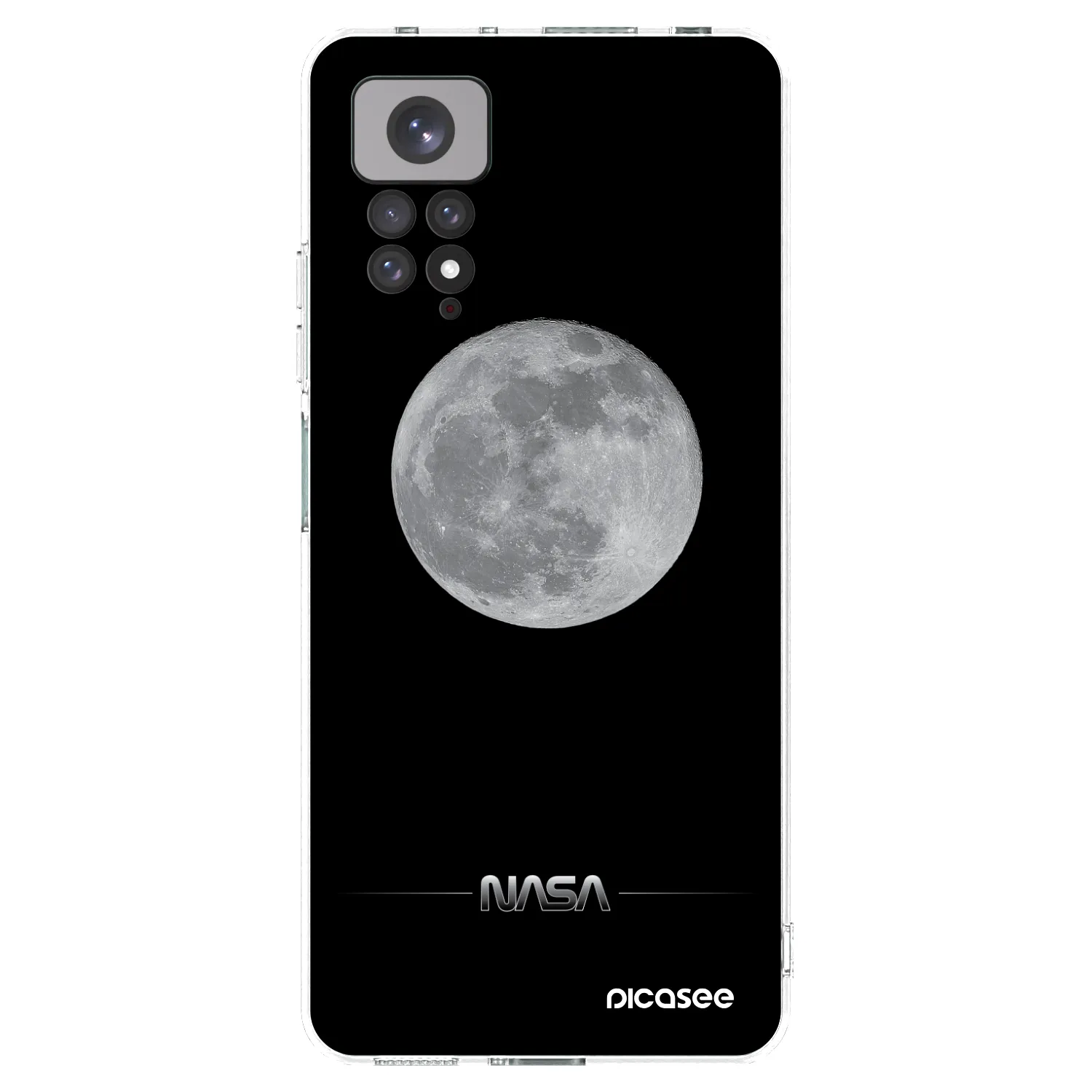 Picasee silikonski prozorni ovitek za Xiaomi Redmi Note 11S 4G - Moon Minimal