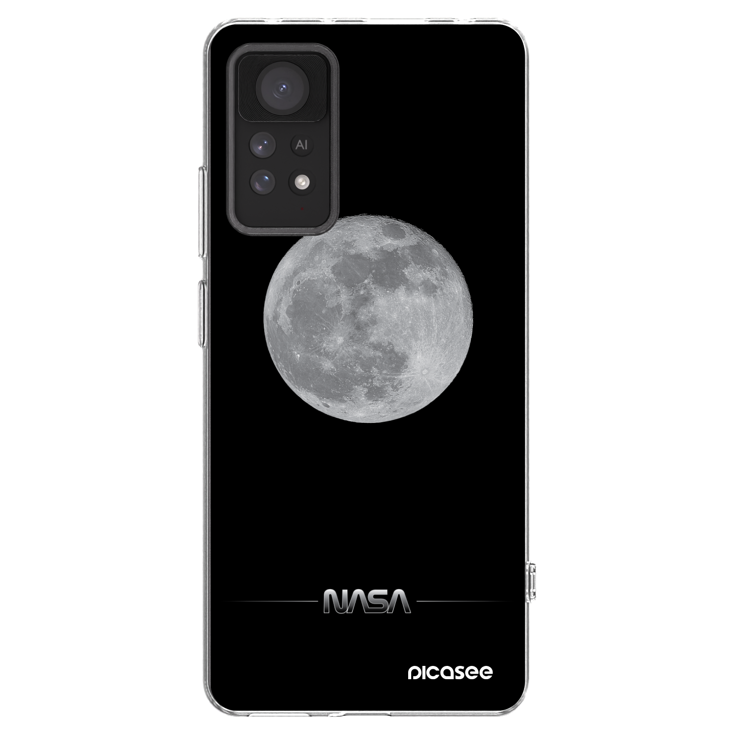 Picasee silikonski prozorni ovitek za Xiaomi Redmi Note 11 Pro - Moon Minimal