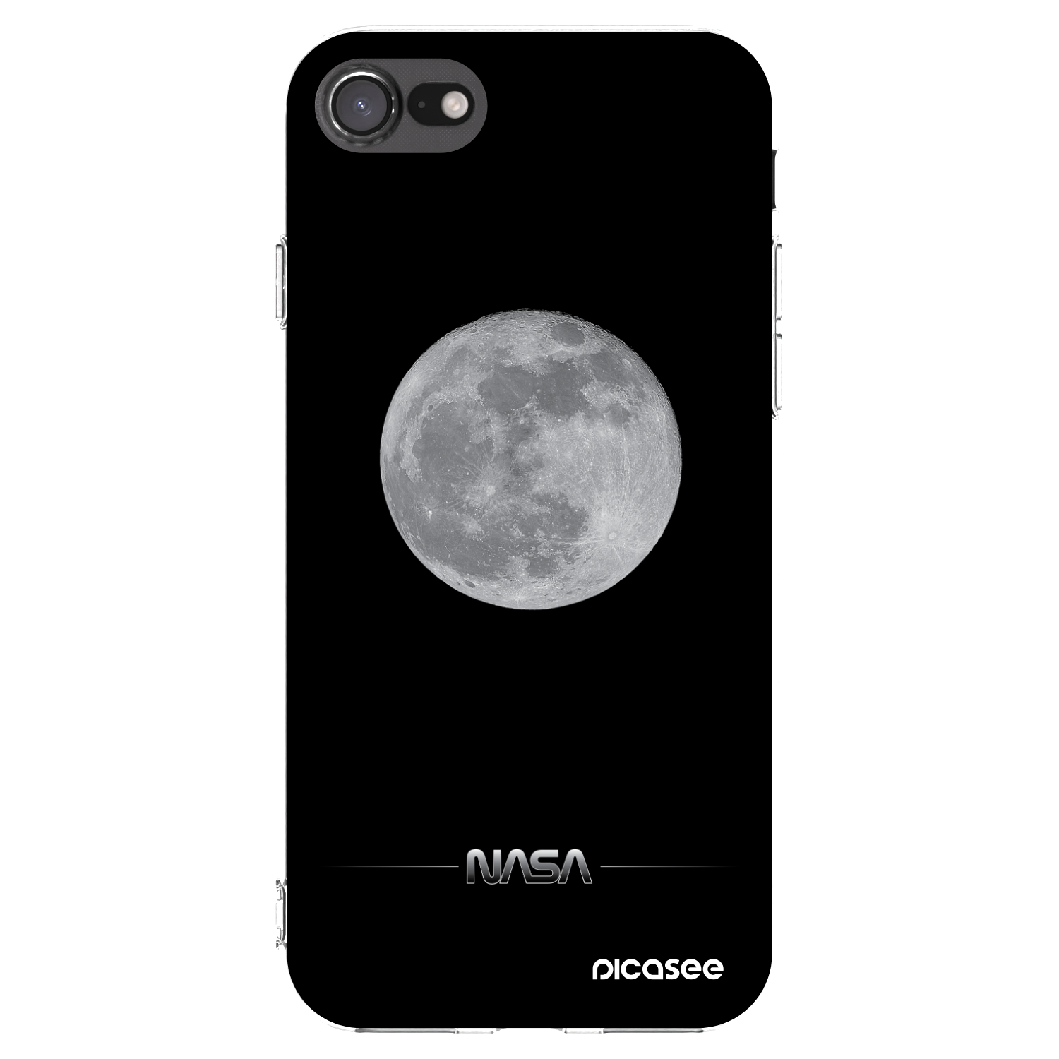 Picasee silikonski prozorni ovitek za Apple iPhone SE 2022 - Moon Minimal