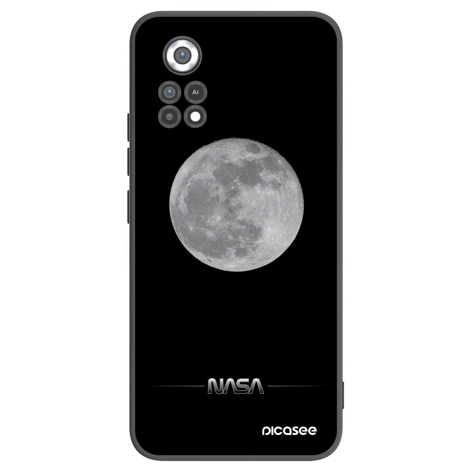 Picasee silikonski črni ovitek za Xiaomi Poco X4 Pro 5G - Moon Minimal
