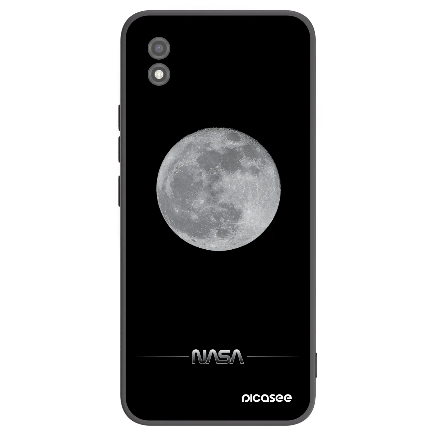 Picasee silikonski črni ovitek za Realme C11 (2021) - Moon Minimal