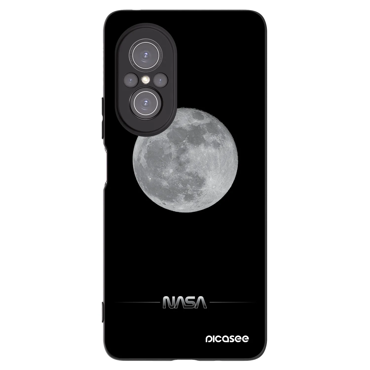 Picasee silikonski črni ovitek za Huawei Nova 9 SE - Moon Minimal