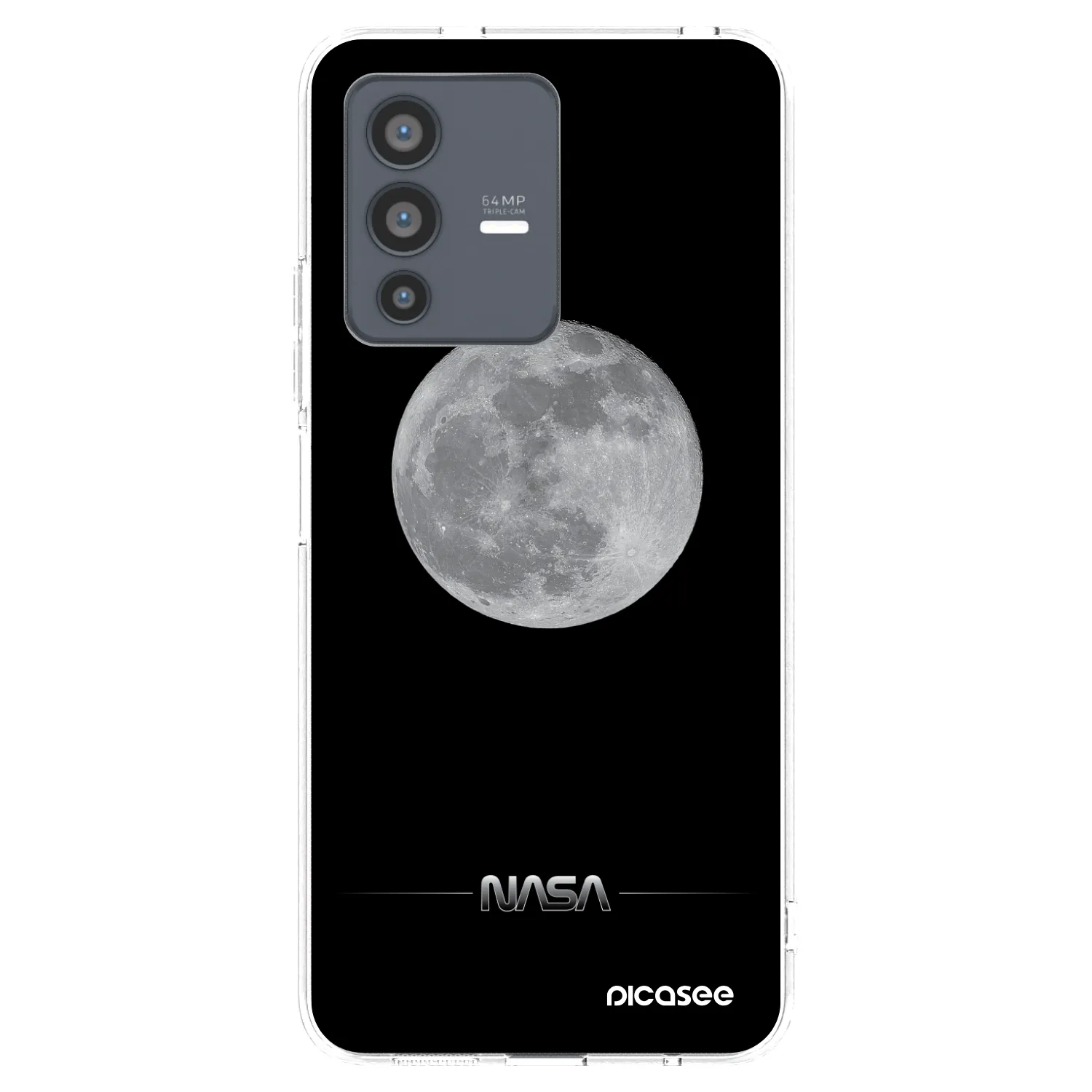 Picasee silikonski prozorni ovitek za Vivo V23 5G - Moon Minimal