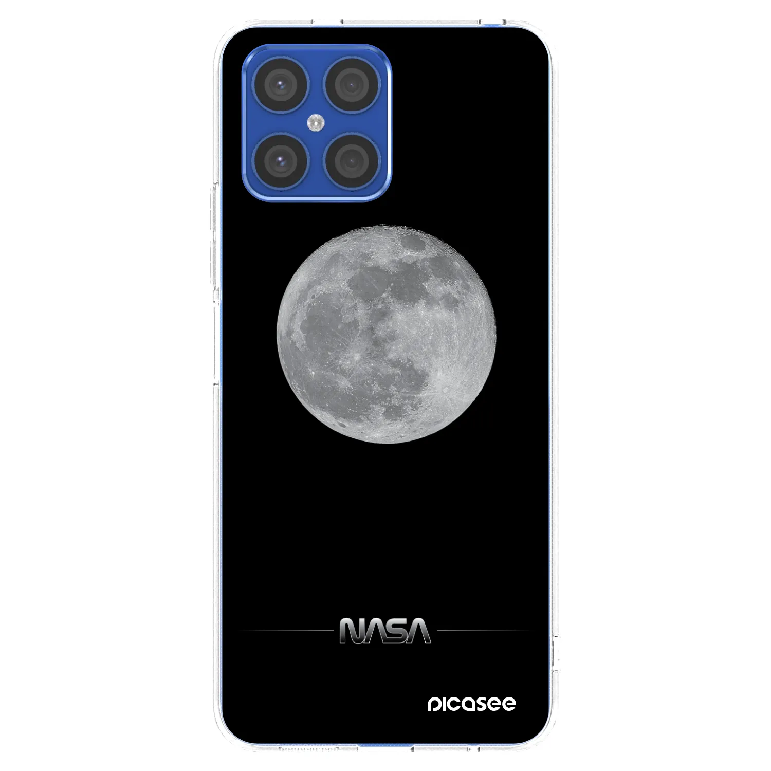 Picasee silikonski prozorni ovitek za Honor X8 4G - Moon Minimal