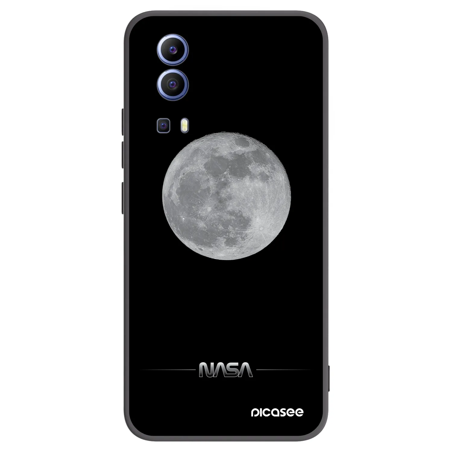 Picasee silikonski črni ovitek za Vivo Y52 5G - Moon Minimal