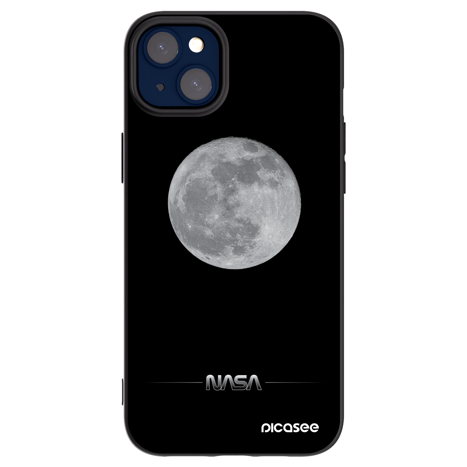 Picasee silikonski črni ovitek za Apple iPhone 14 Plus - Moon Minimal