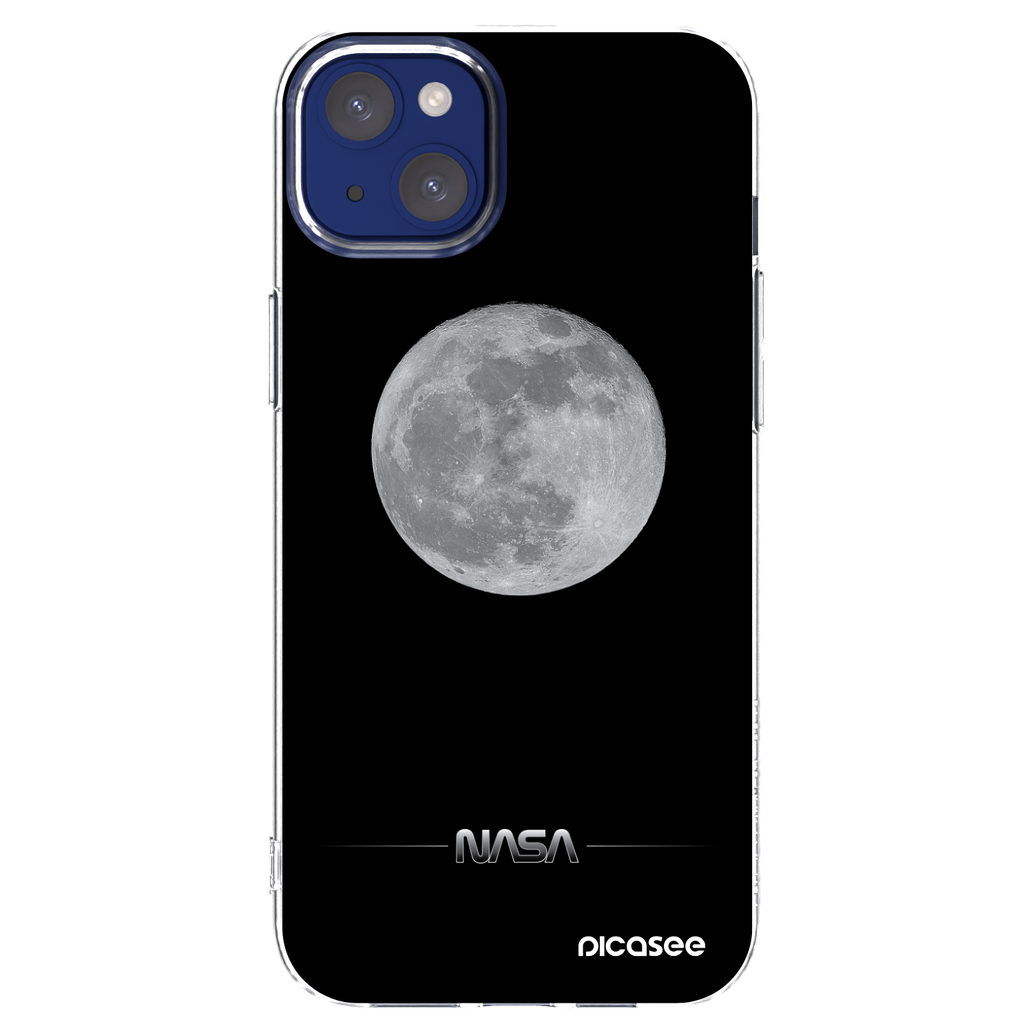 Picasee silikonski prozorni ovitek za Apple iPhone 14 Plus - Moon Minimal