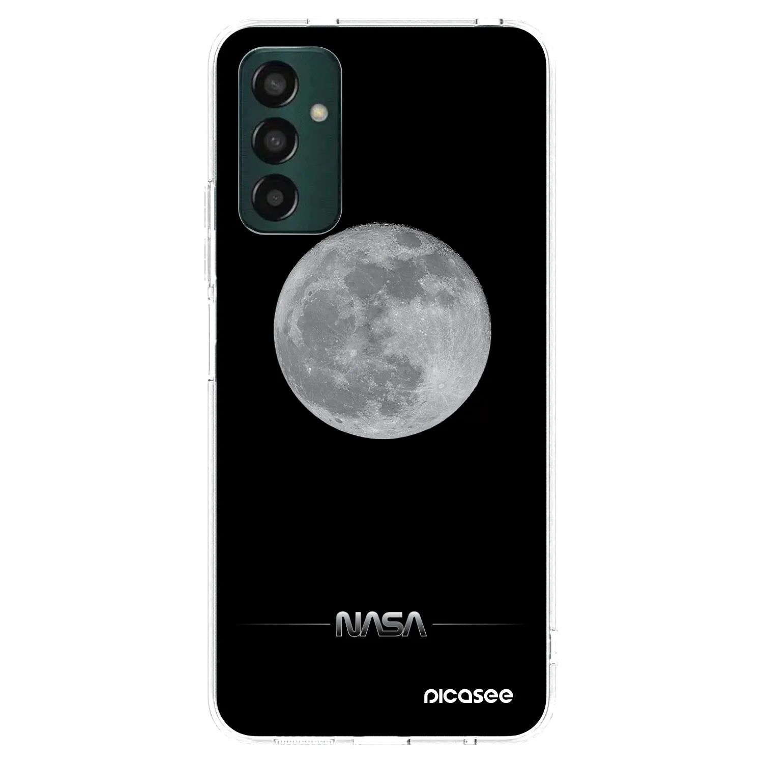 Picasee silikonski prozorni ovitek za Samsung Galaxy M13 M135F - Moon Minimal
