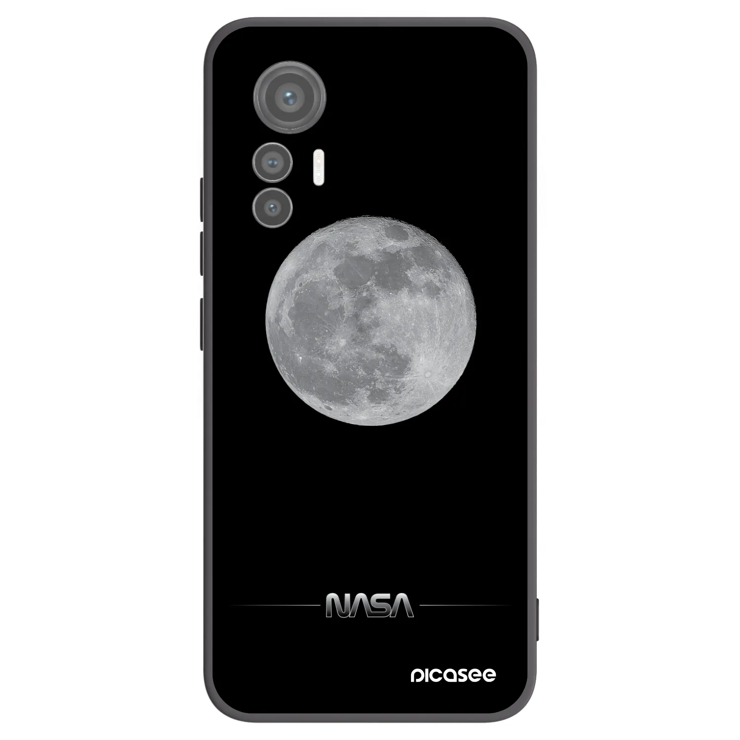 Picasee silikonski črni ovitek za Xiaomi 12 Lite - Moon Minimal