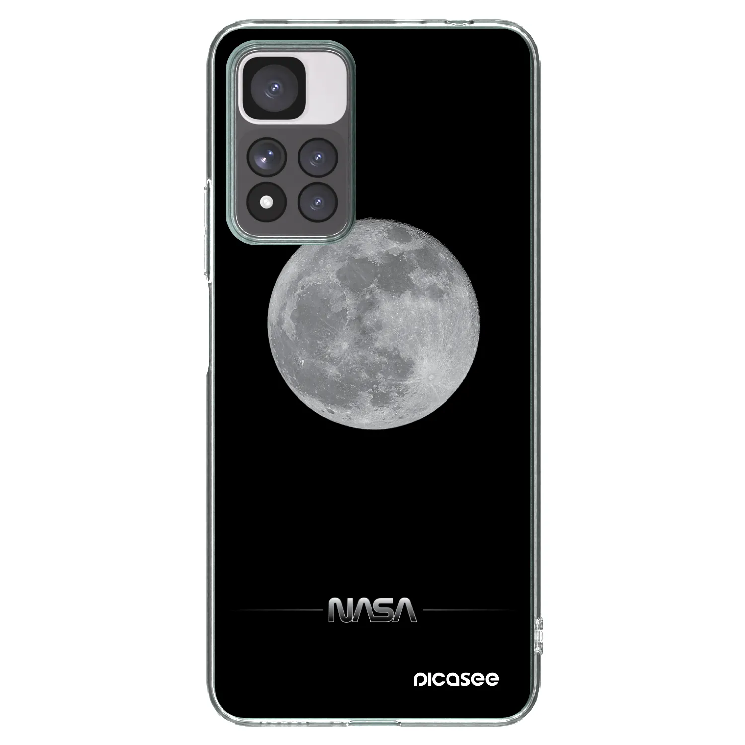 Picasee silikonski prozorni ovitek za Xiaomi Redmi Note 11 Pro+ 5G - Moon Minimal