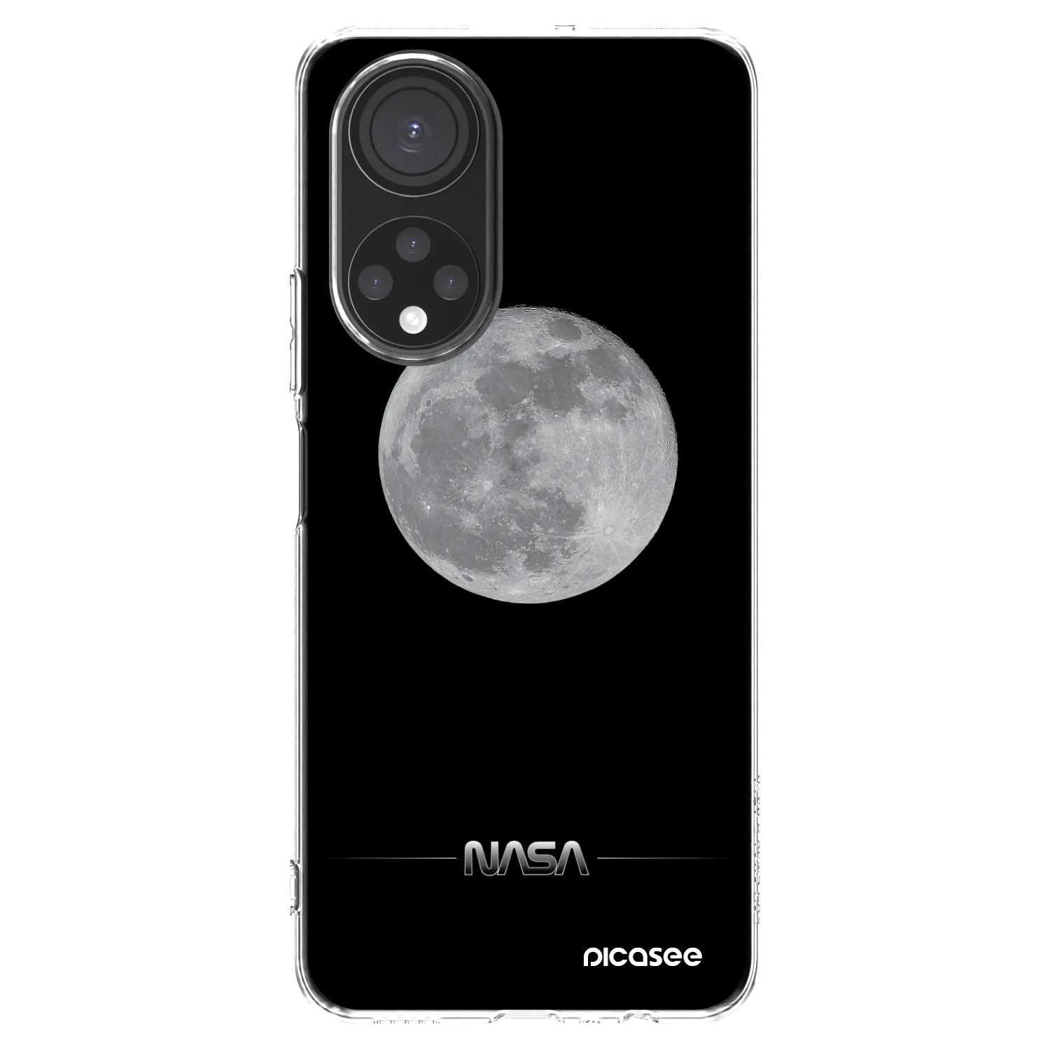 Picasee silikonski prozorni ovitek za Honor X7 - Moon Minimal