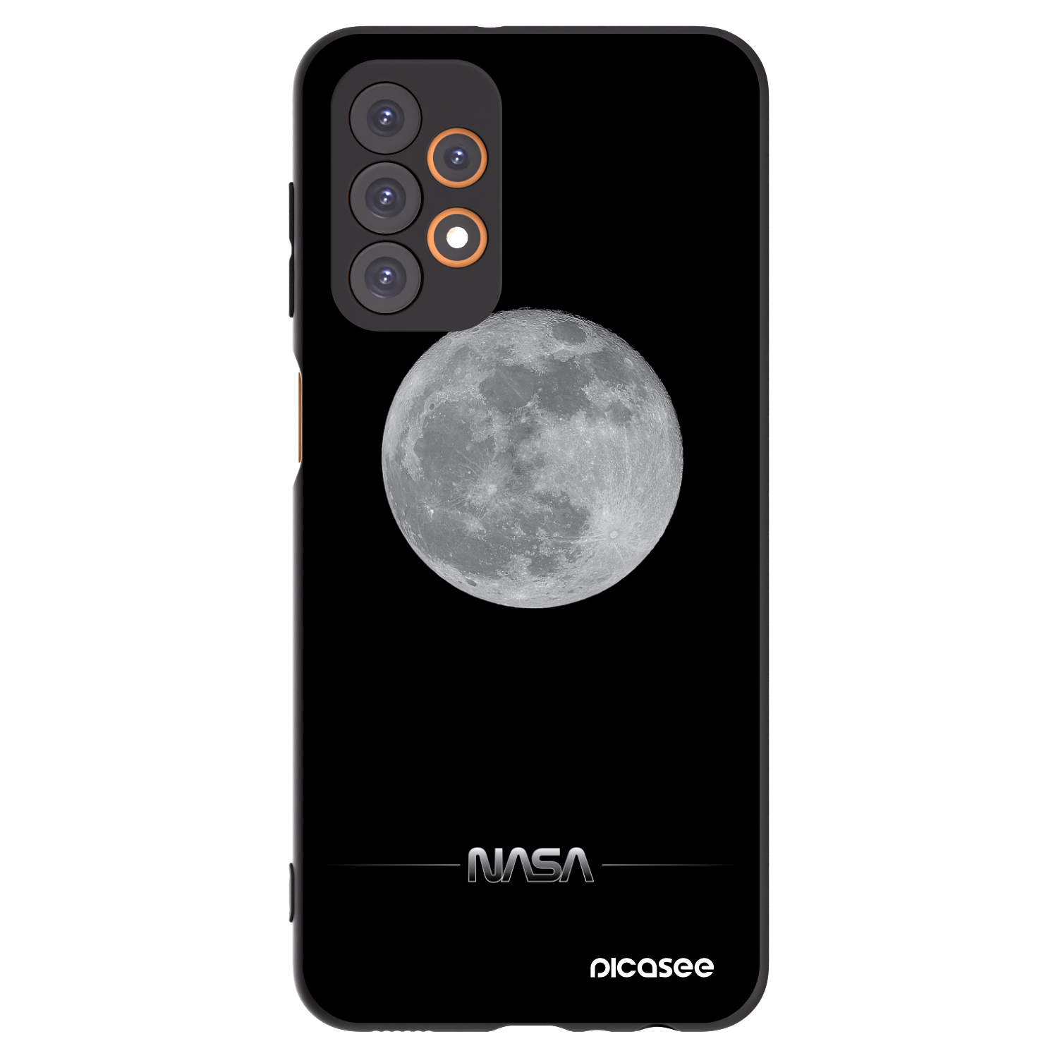 Picasee silikonski črni ovitek za Samsung Galaxy A23 A236B 5G - Moon Minimal