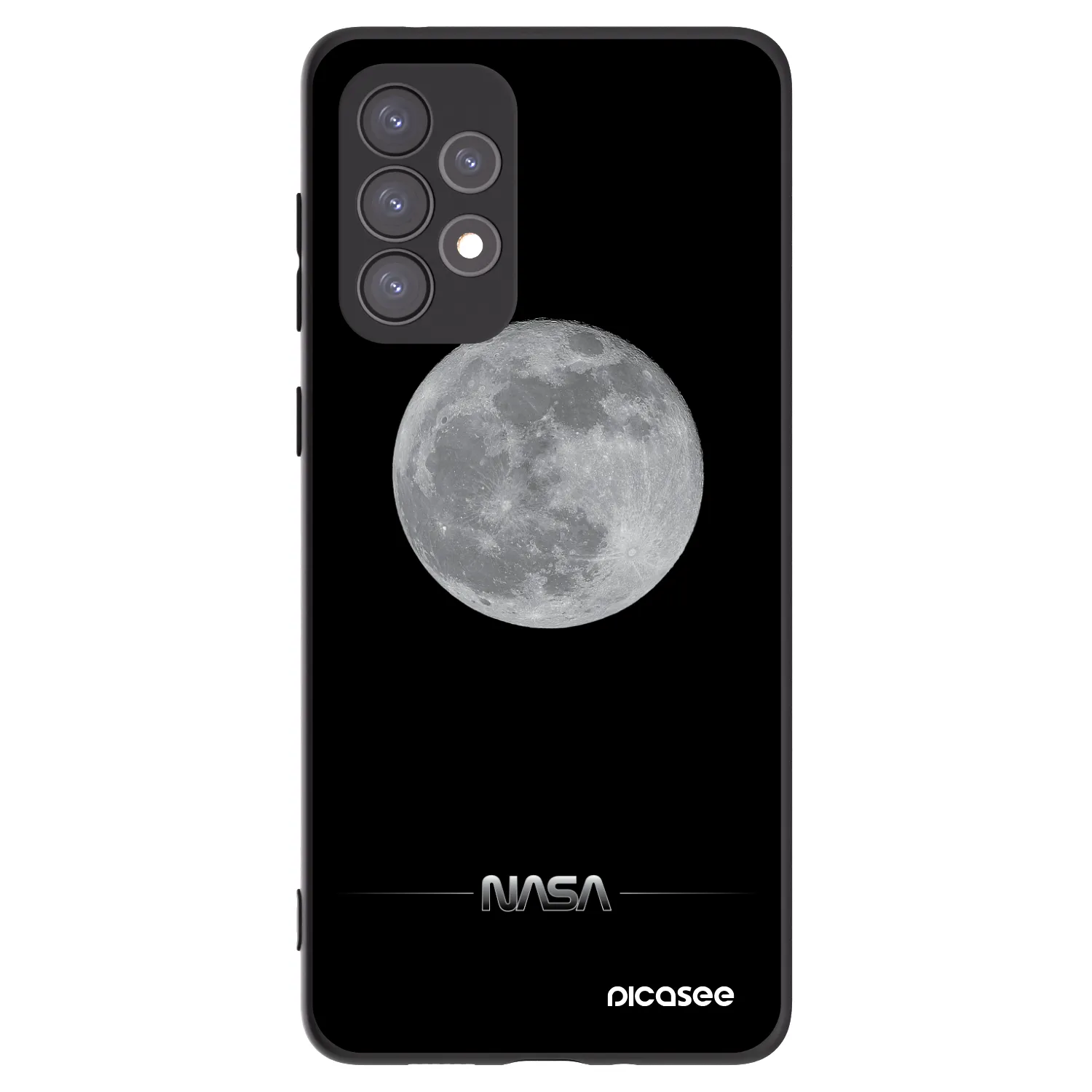 Picasee silikonski črni ovitek za Samsung Galaxy A73 5G - Moon Minimal