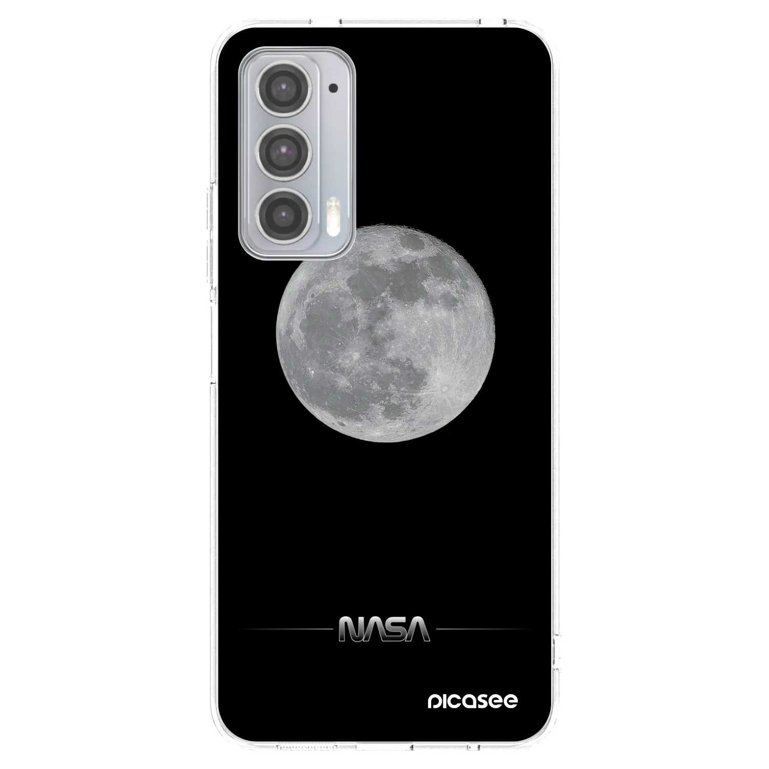 Picasee silikonski prozorni ovitek za Motorola Edge 20 - Moon Minimal
