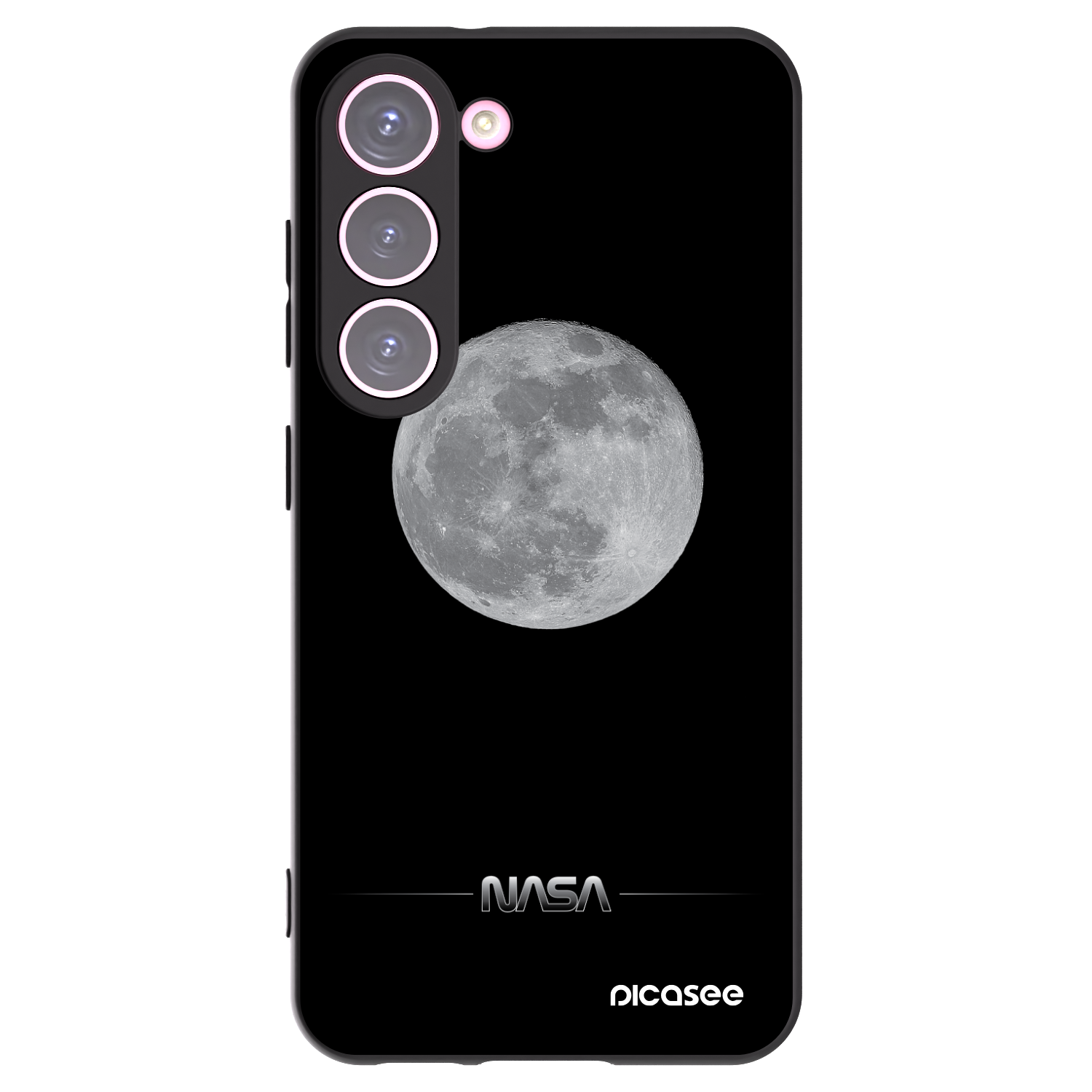 Picasee silikonski črni ovitek za Samsung Galaxy S23 5G - Moon Minimal
