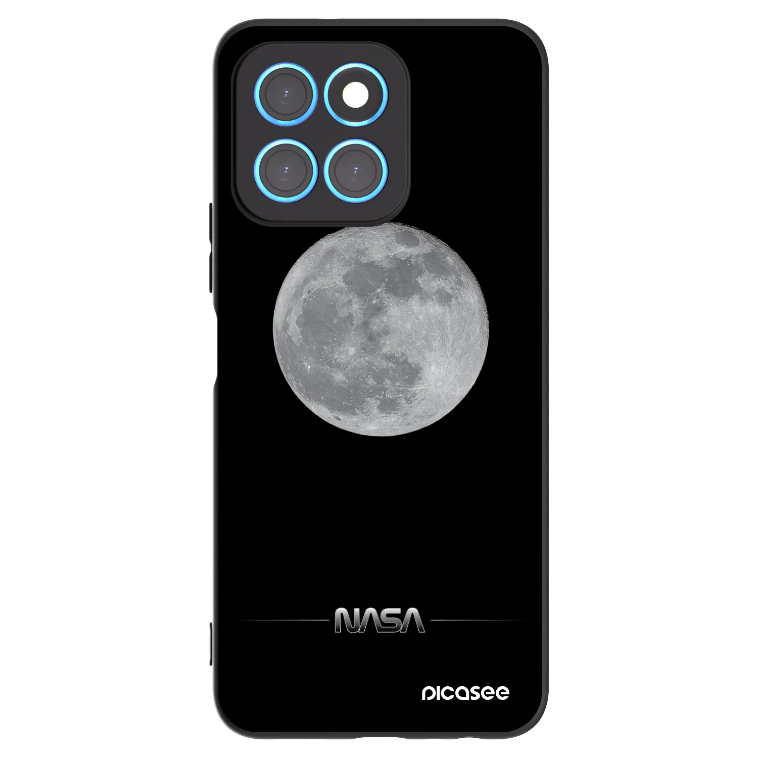 Picasee silikonski črni ovitek za Honor X6 - Moon Minimal