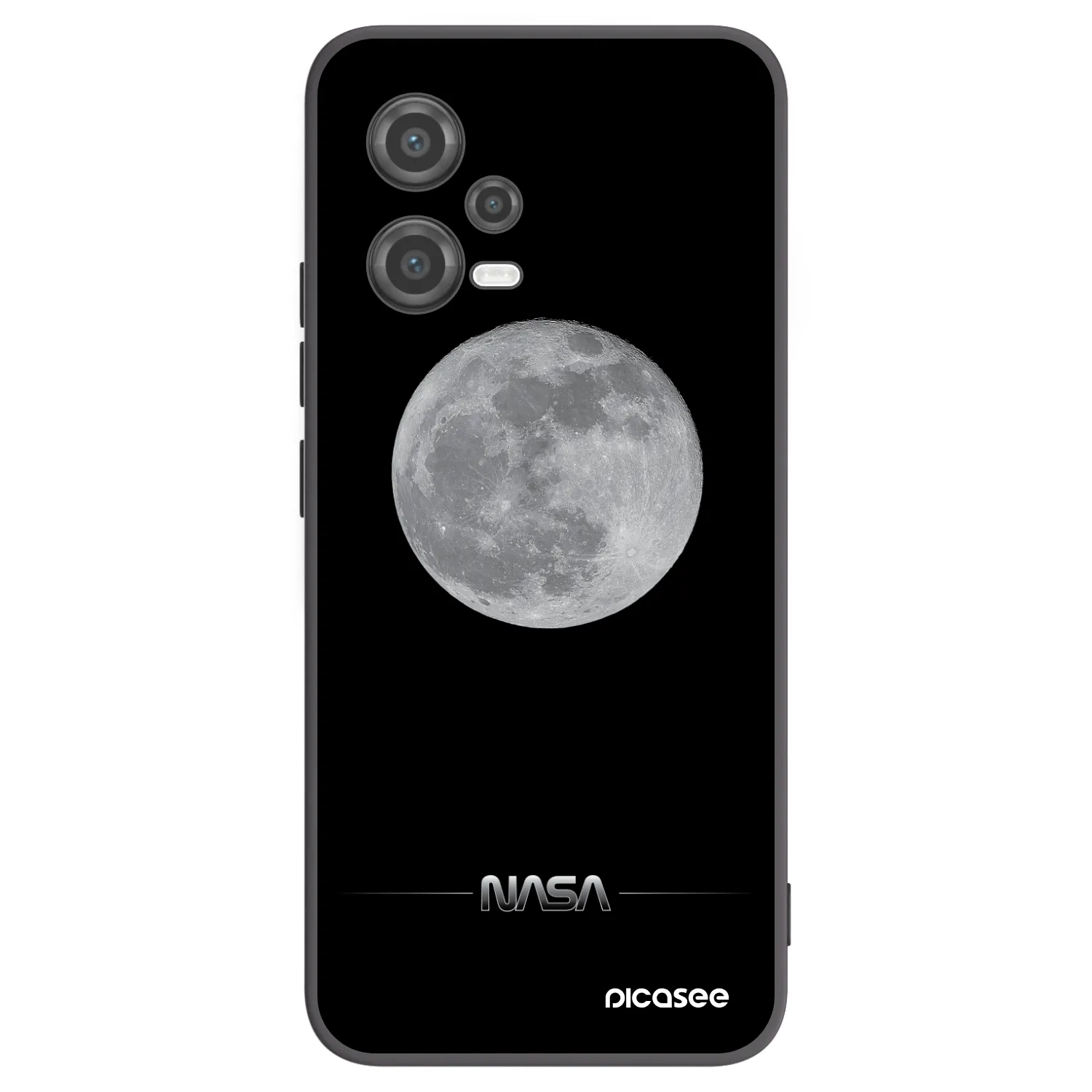 Picasee silikonski črni ovitek za Xiaomi Poco X5 - Moon Minimal
