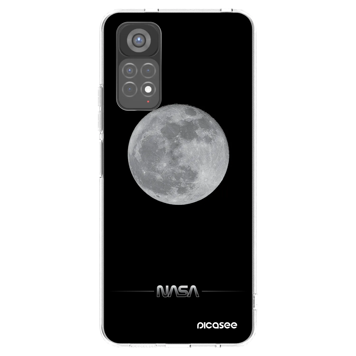 Picasee silikonski prozorni ovitek za Xiaomi Redmi Note 11S 5G - Moon Minimal