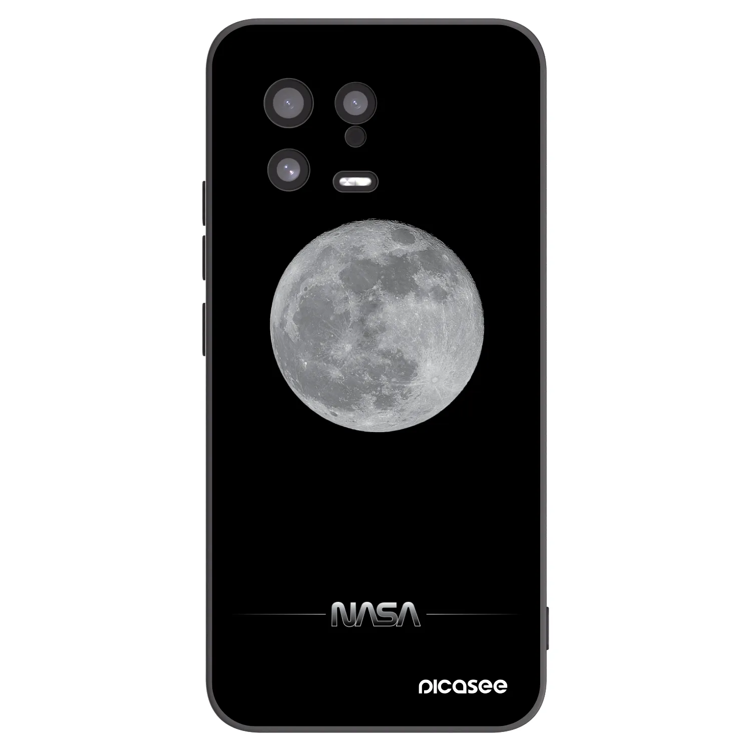 Picasee silikonski črni ovitek za Xiaomi 13 - Moon Minimal