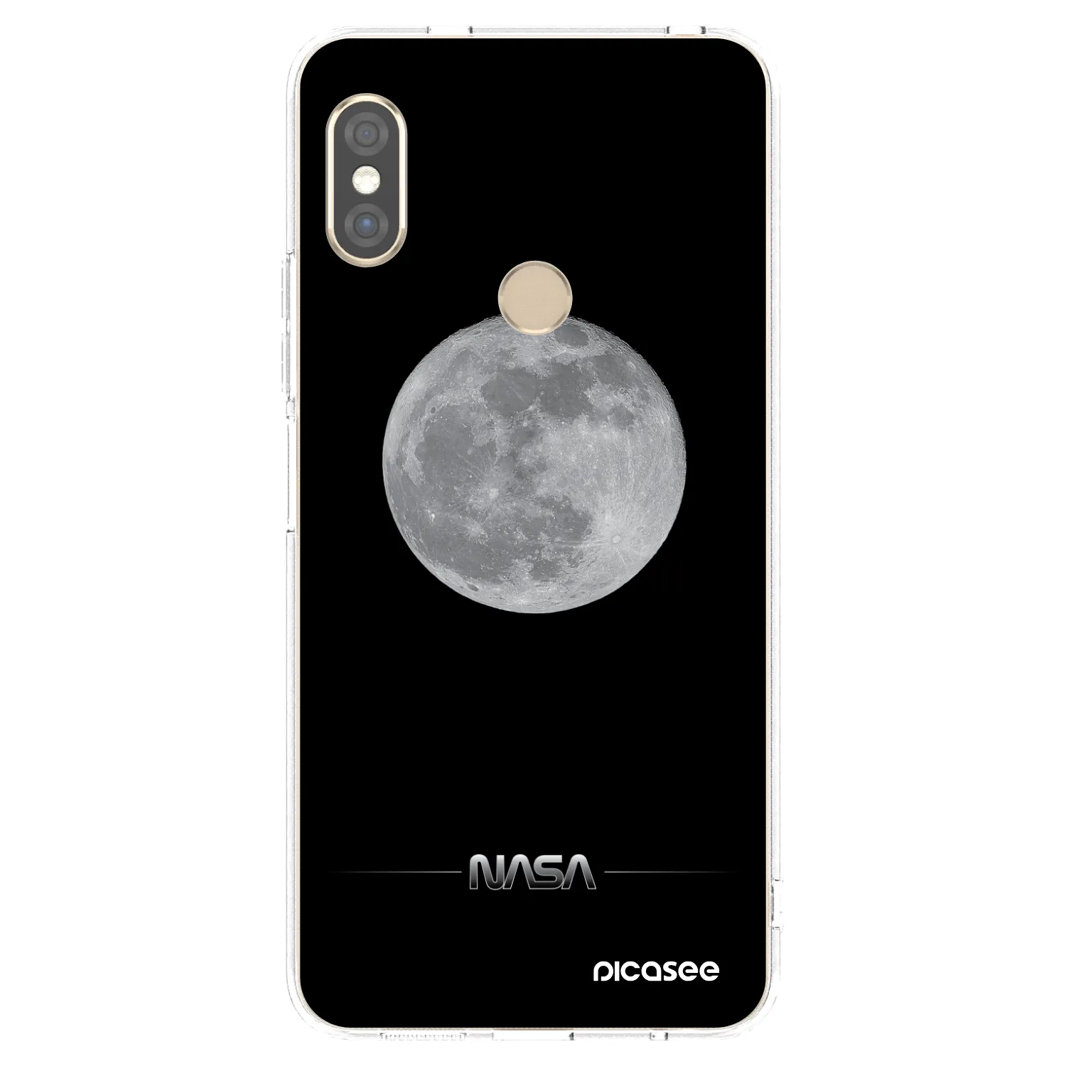 Picasee silikonski prozorni ovitek za Xiaomi Redmi Note 5 Global - Moon Minimal