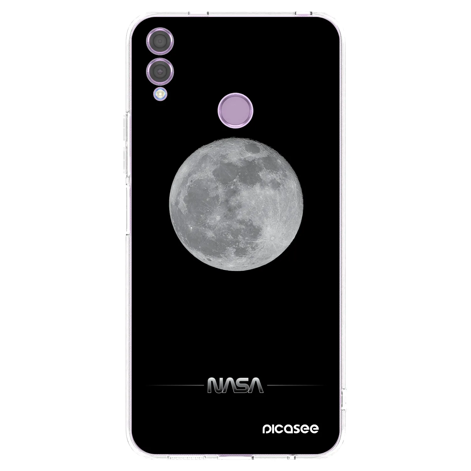 Picasee silikonski prozorni ovitek za Honor 8X - Moon Minimal