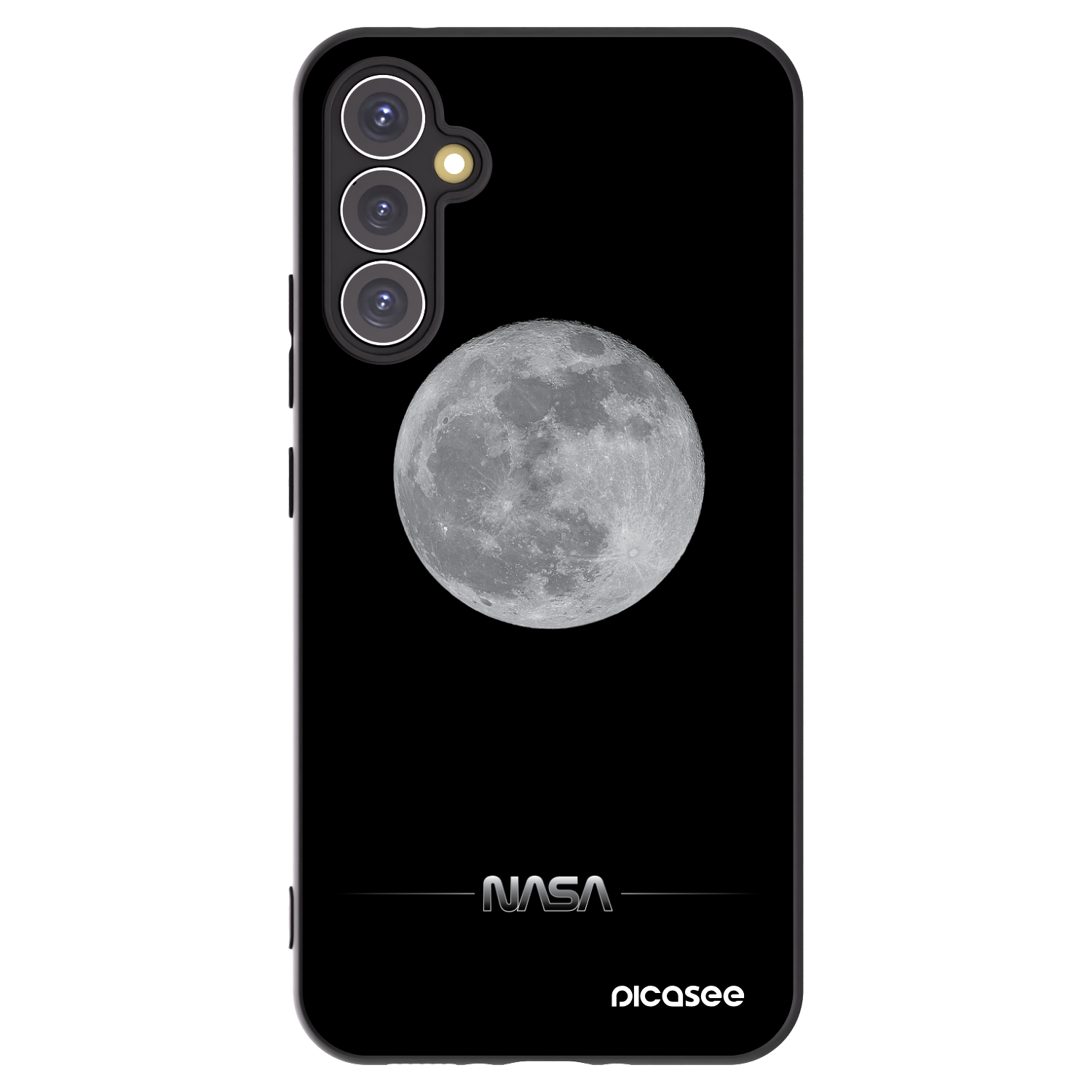 Picasee silikonski črni ovitek za Samsung Galaxy A34 5G A346B - Moon Minimal