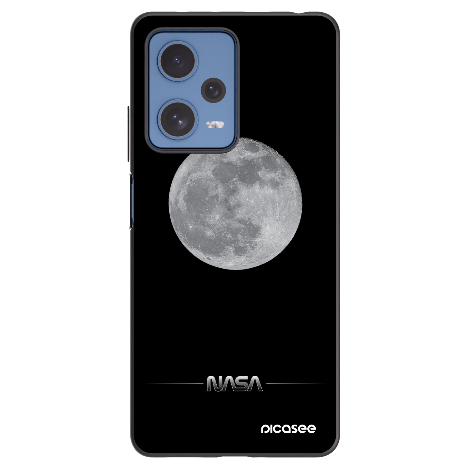 Picasee silikonski črni ovitek za Xiaomi Redmi Note 12 Pro 5G - Moon Minimal
