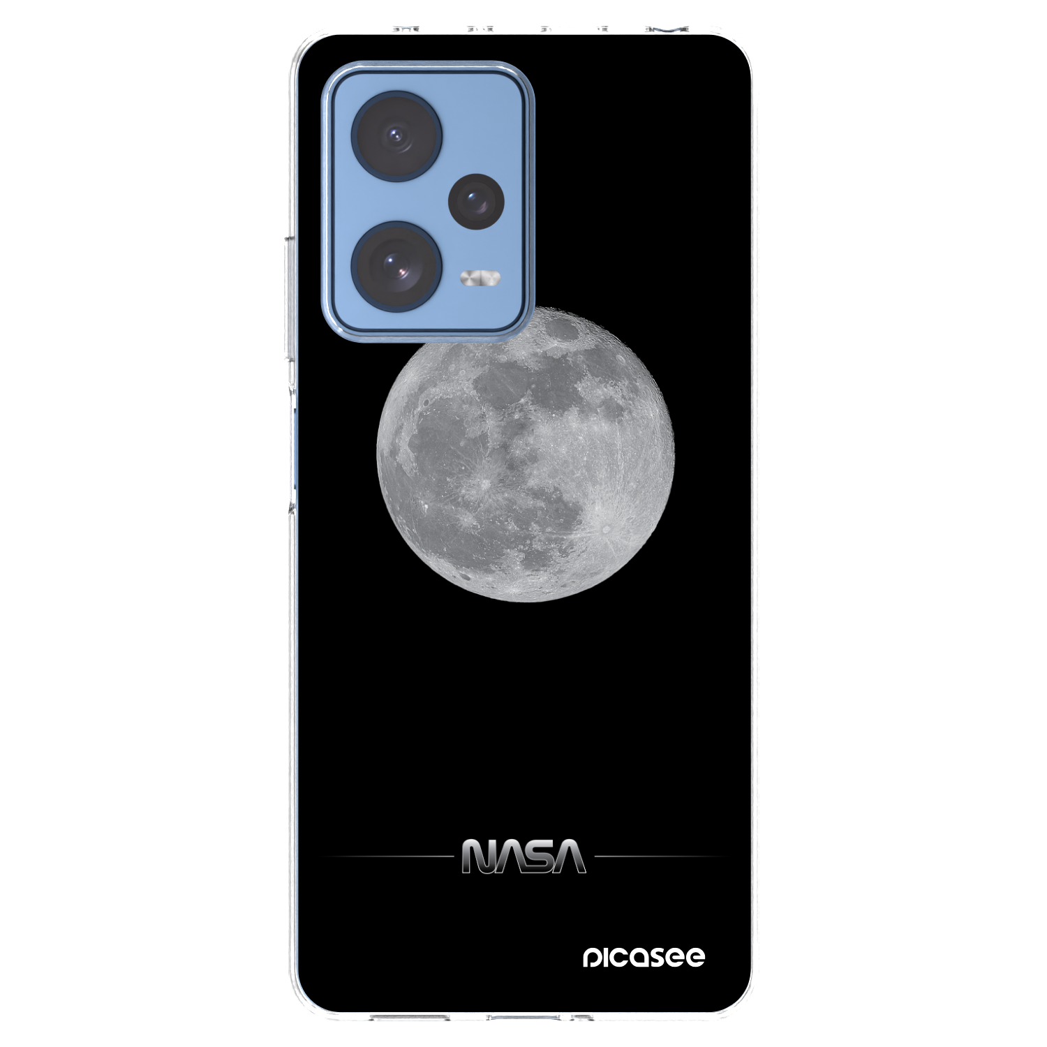 Picasee silikonski prozorni ovitek za Xiaomi Redmi Note 12 Pro 5G - Moon Minimal