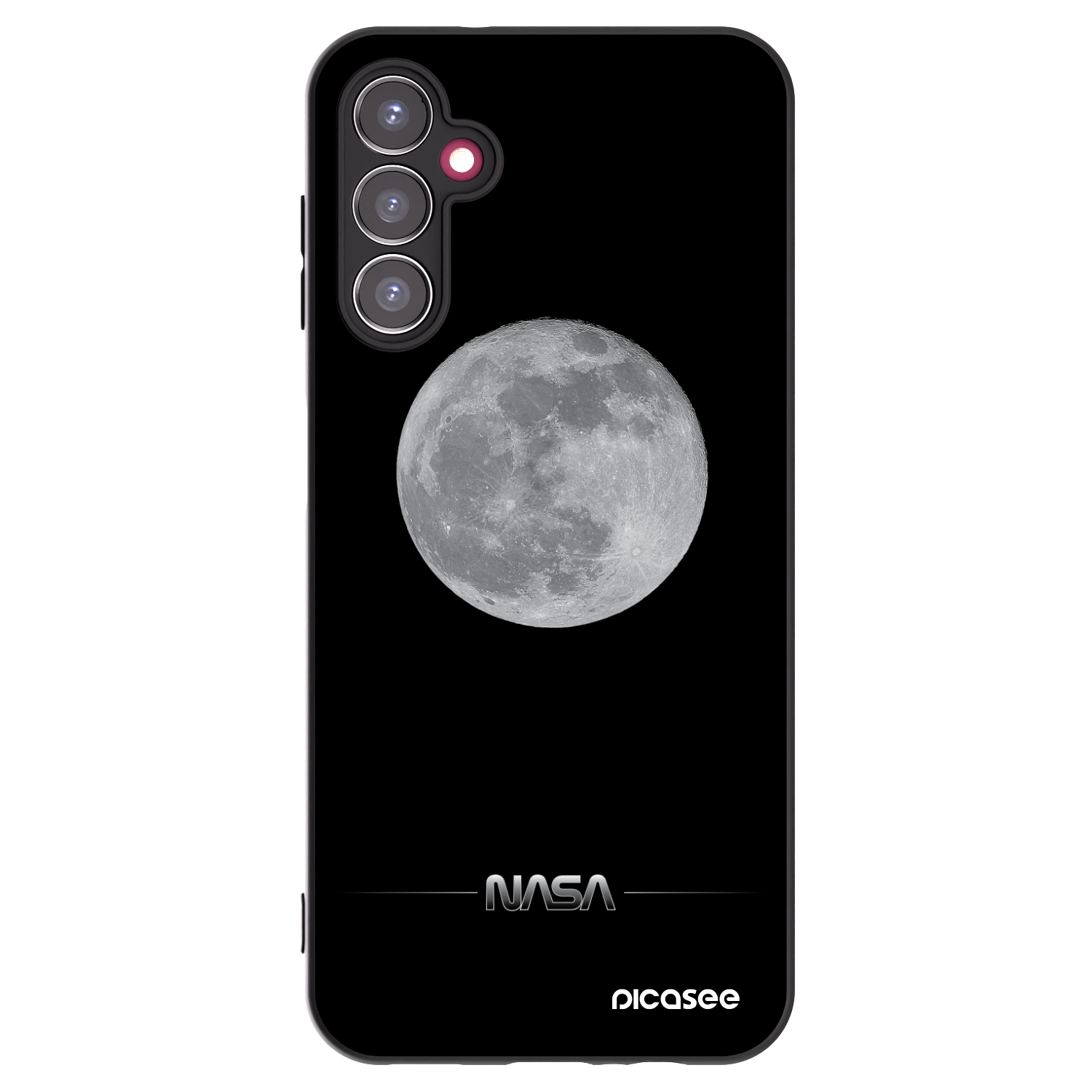 Picasee silikonski črni ovitek za Samsung Galaxy A14 4G A145R - Moon Minimal