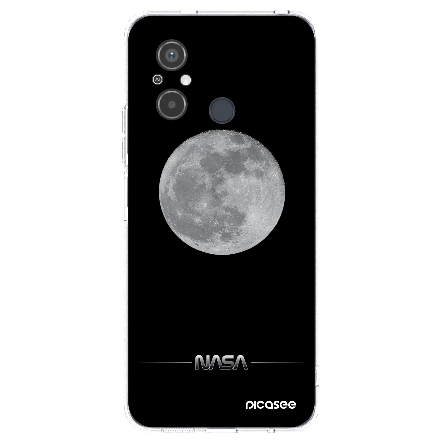 Picasee silikonski prozorni ovitek za Xiaomi Redmi 12C - Moon Minimal