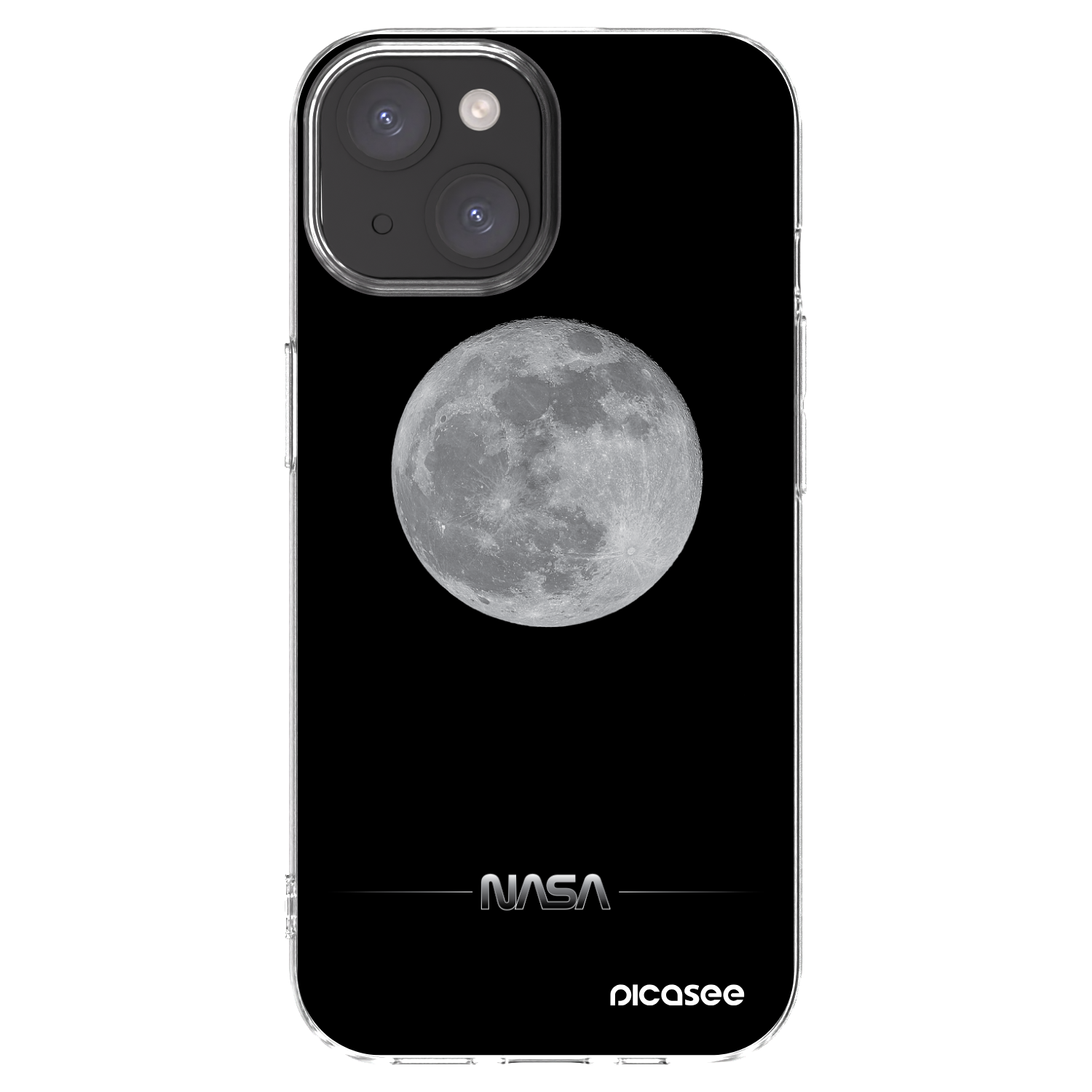 Picasee silikonski prozorni ovitek za Apple iPhone 15 - Moon Minimal