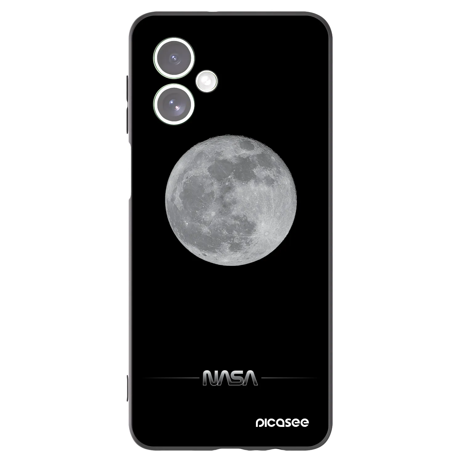 Picasee silikonski črni ovitek za Motorola Moto G54 5G - Moon Minimal