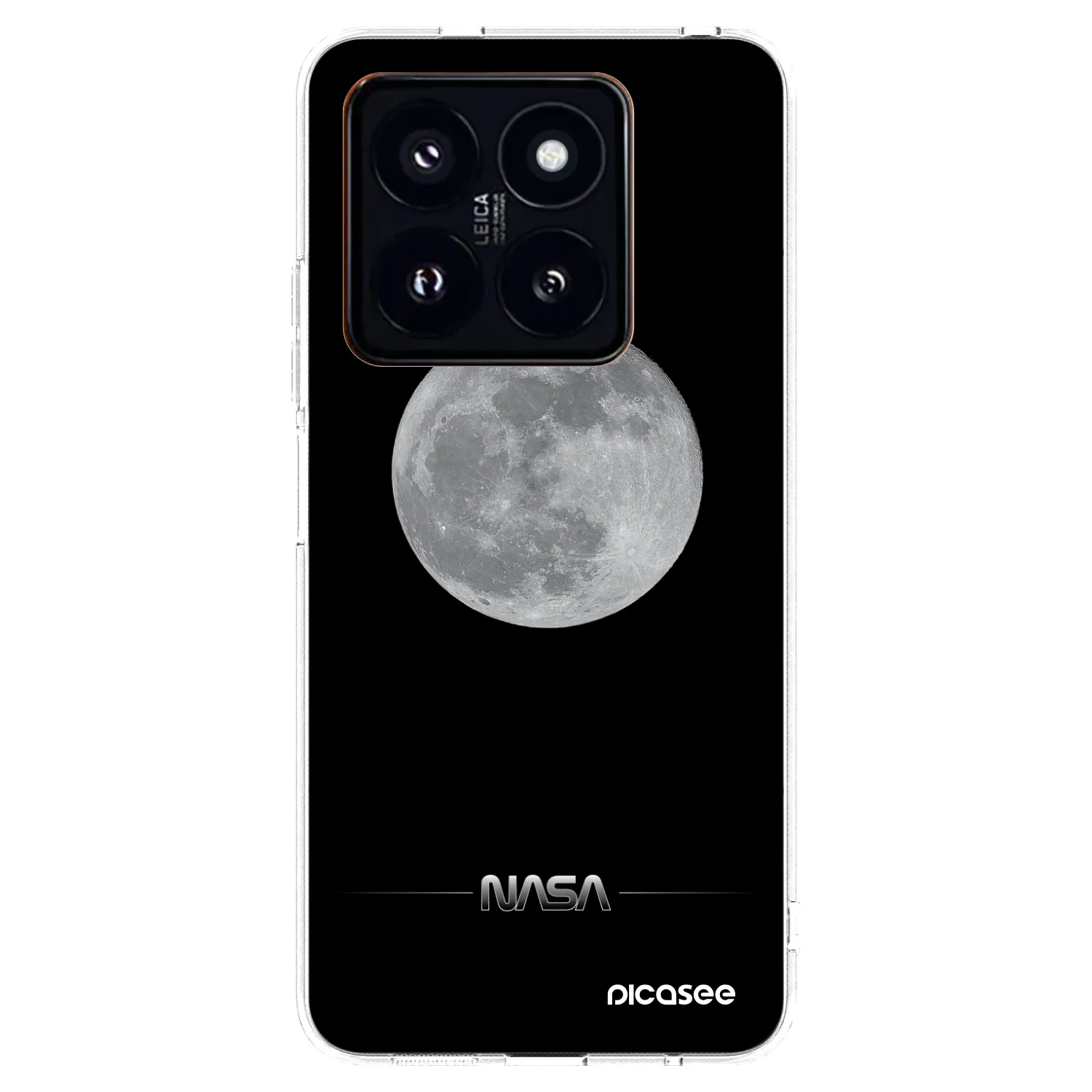 Picasee silikonski prozorni ovitek za Xiaomi 14 Pro - Moon Minimal