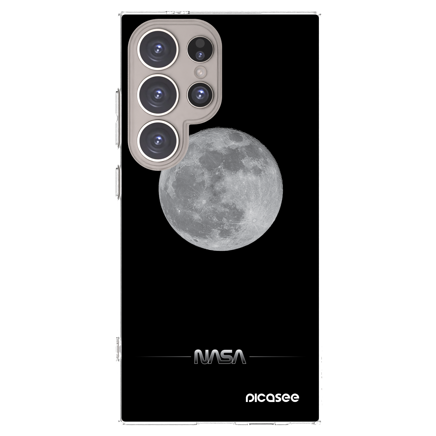 Picasee silikonski prozorni ovitek za Samsung Galaxy S24 Ultra S928B 5G - Moon Minimal