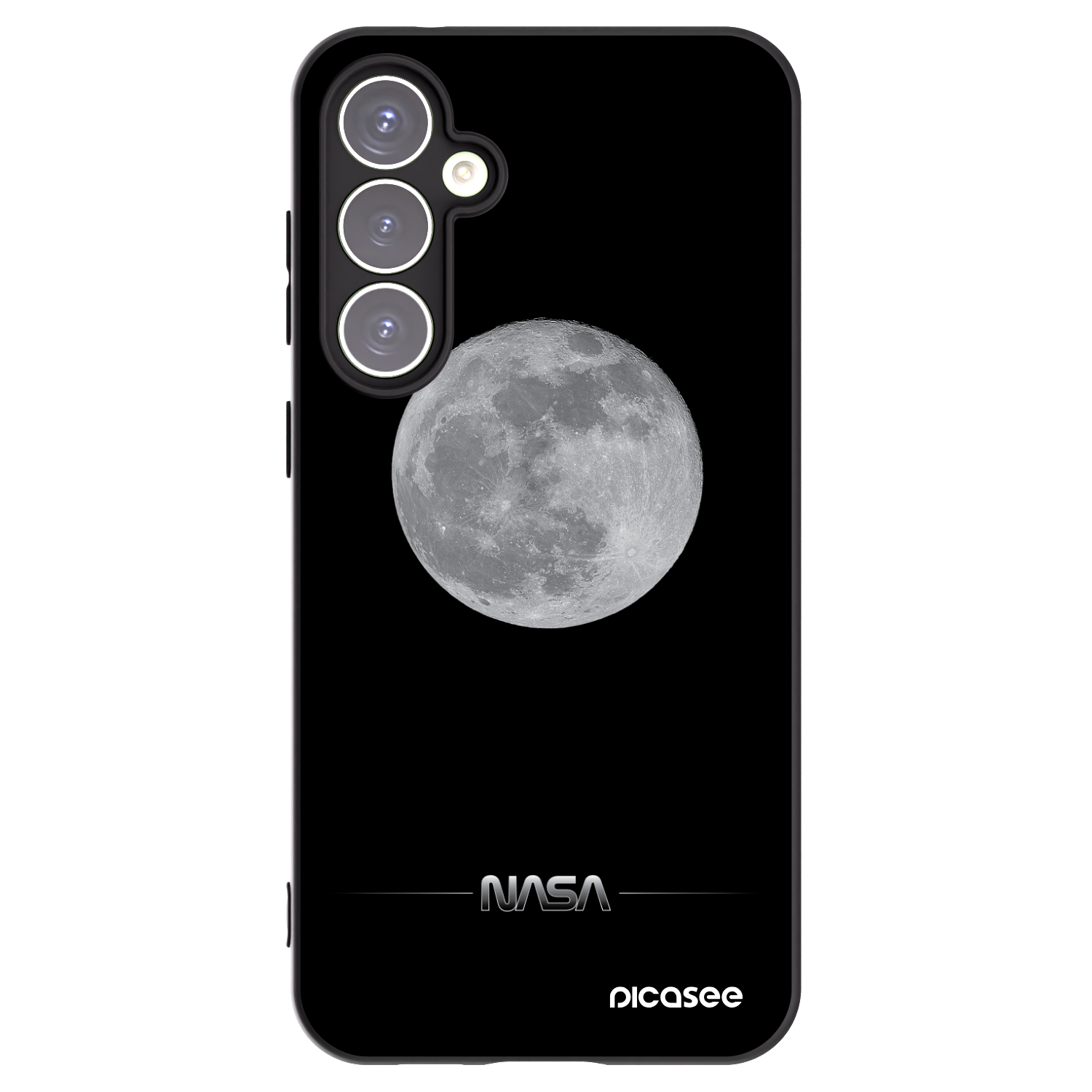 Picasee silikonski črni ovitek za Samsung Galaxy S23 FE S711B - Moon Minimal