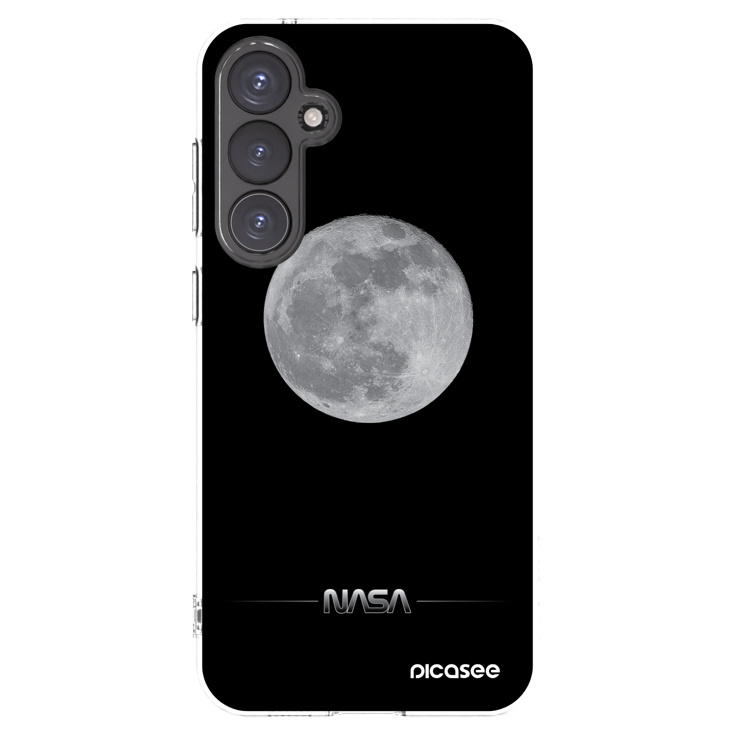 Picasee silikonski prozorni ovitek za Samsung Galaxy S23 FE S711B - Moon Minimal