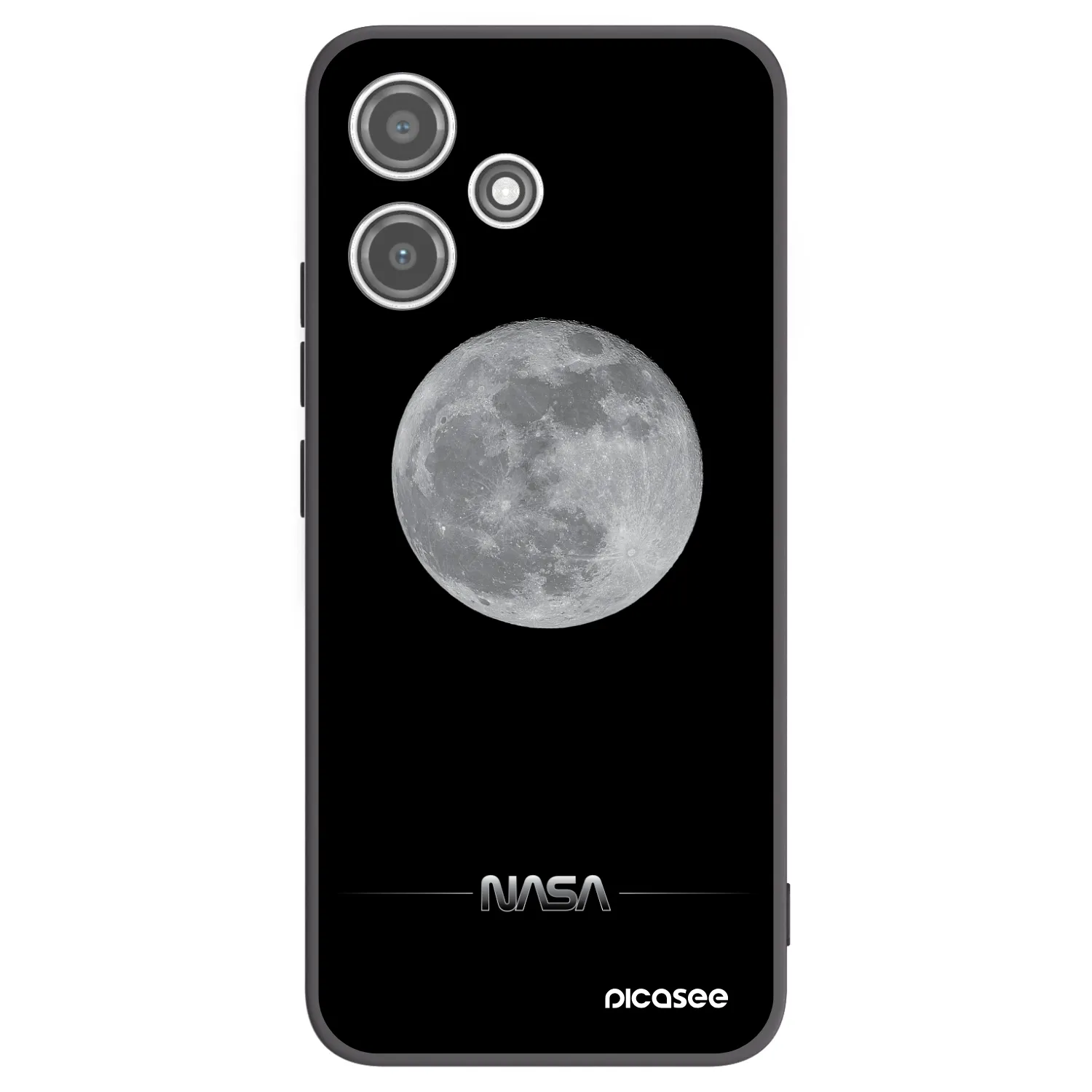 Picasee silikonski črni ovitek za Xiaomi Redmi 12 5G - Moon Minimal