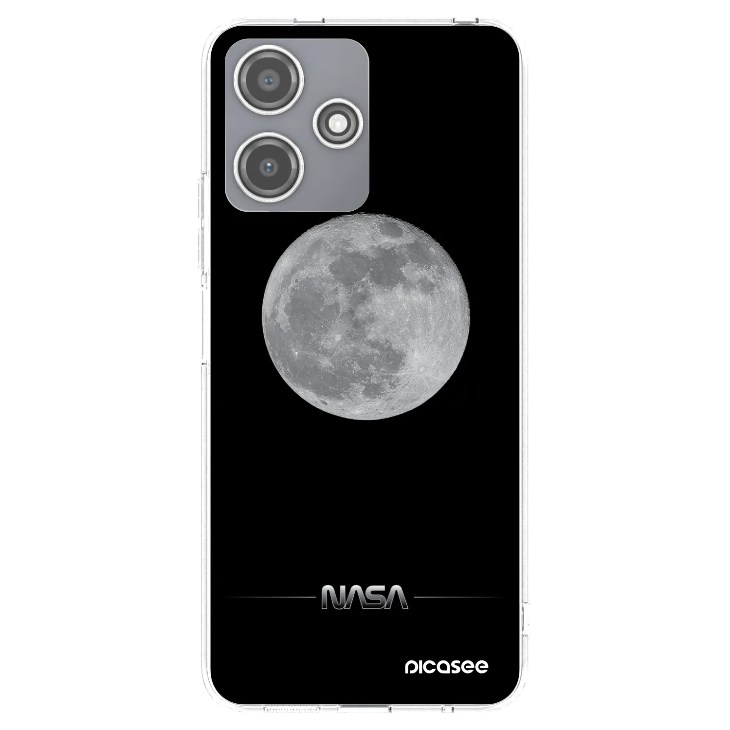 Picasee silikonski prozorni ovitek za Xiaomi Redmi 12 5G - Moon Minimal