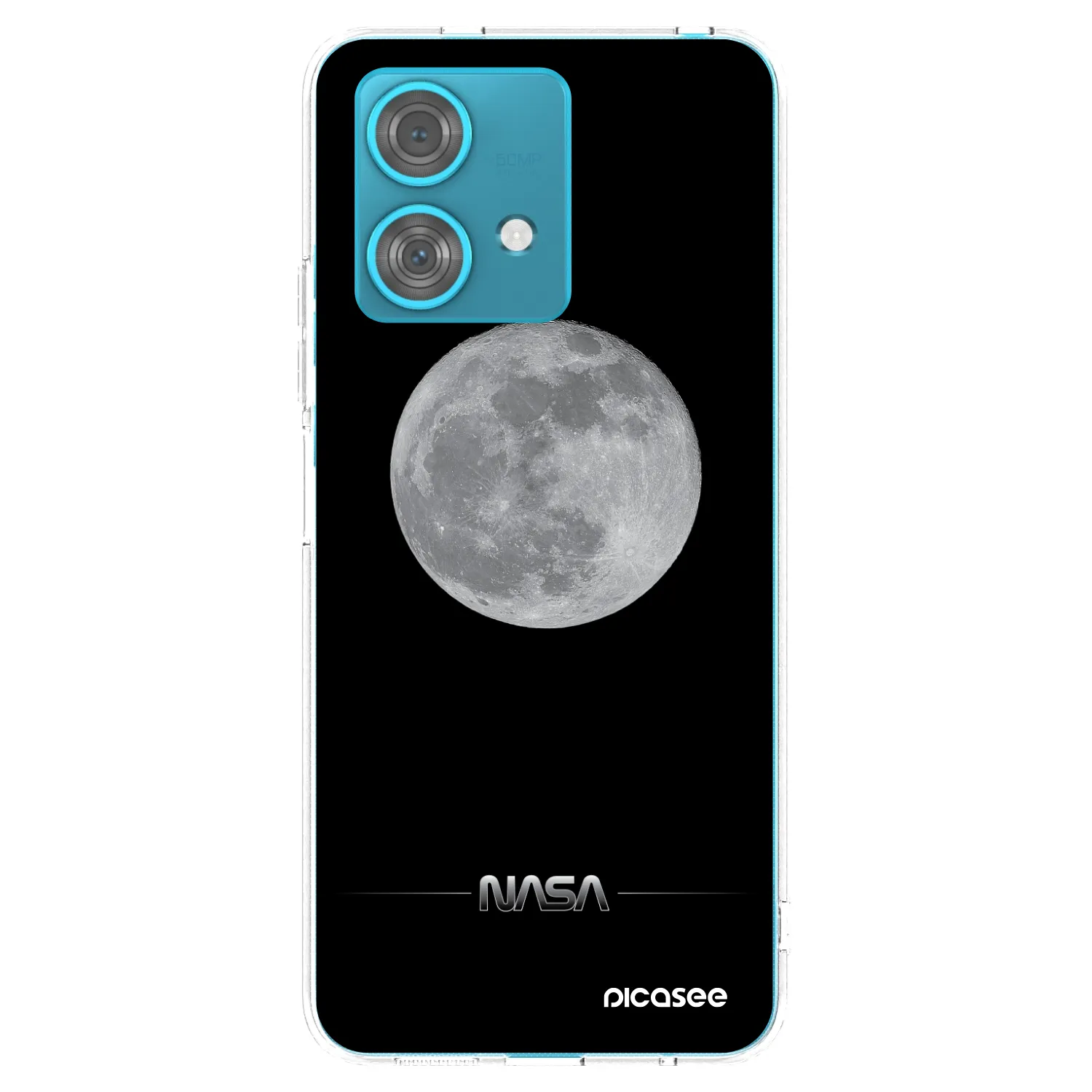 Picasee silikonski prozorni ovitek za Motorola Edge 40 Neo - Moon Minimal