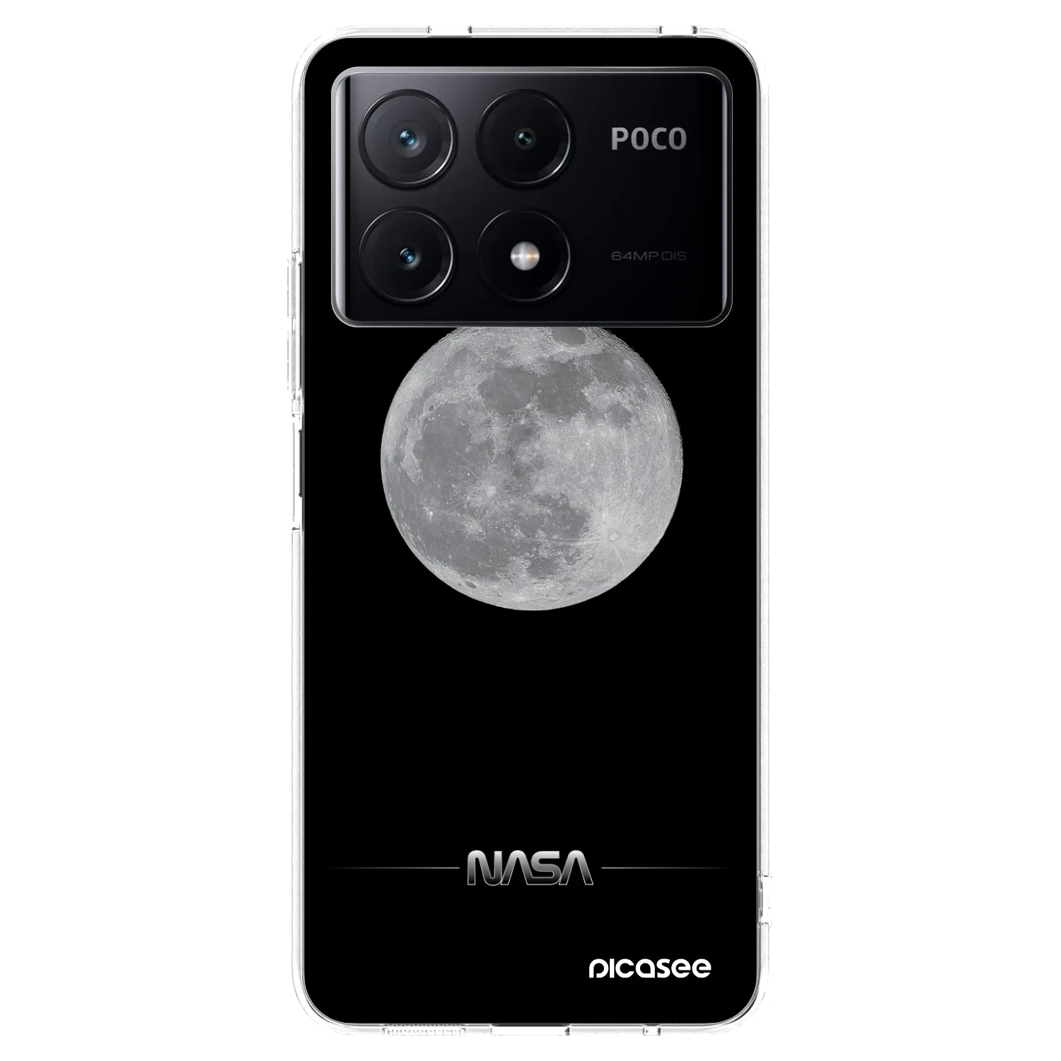 Picasee silikonski prozorni ovitek za Xiaomi Poco X6 Pro - Moon Minimal